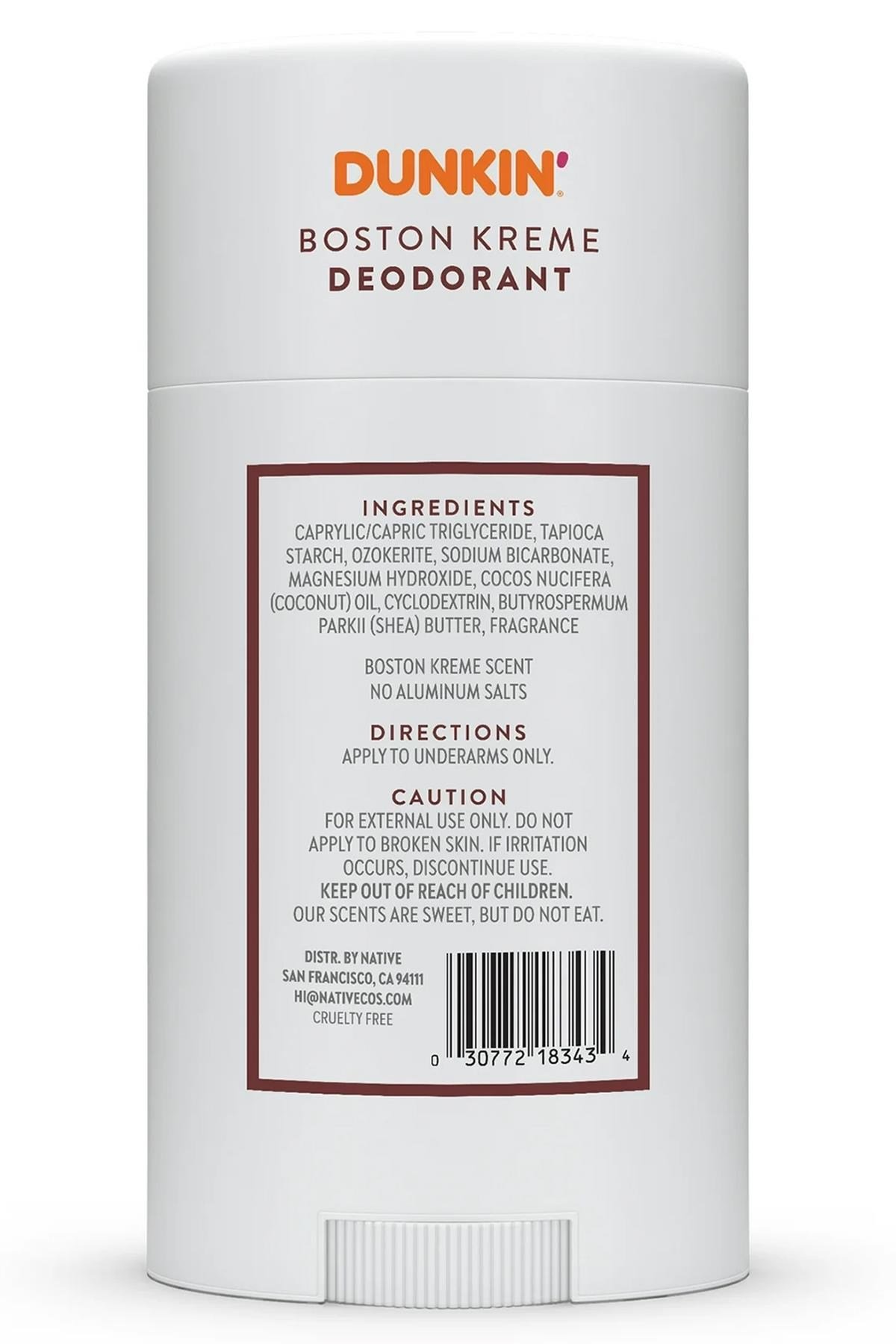 Native Dunkin Boston Kreme Alüminyumsuz Stick Deodorant 75GR