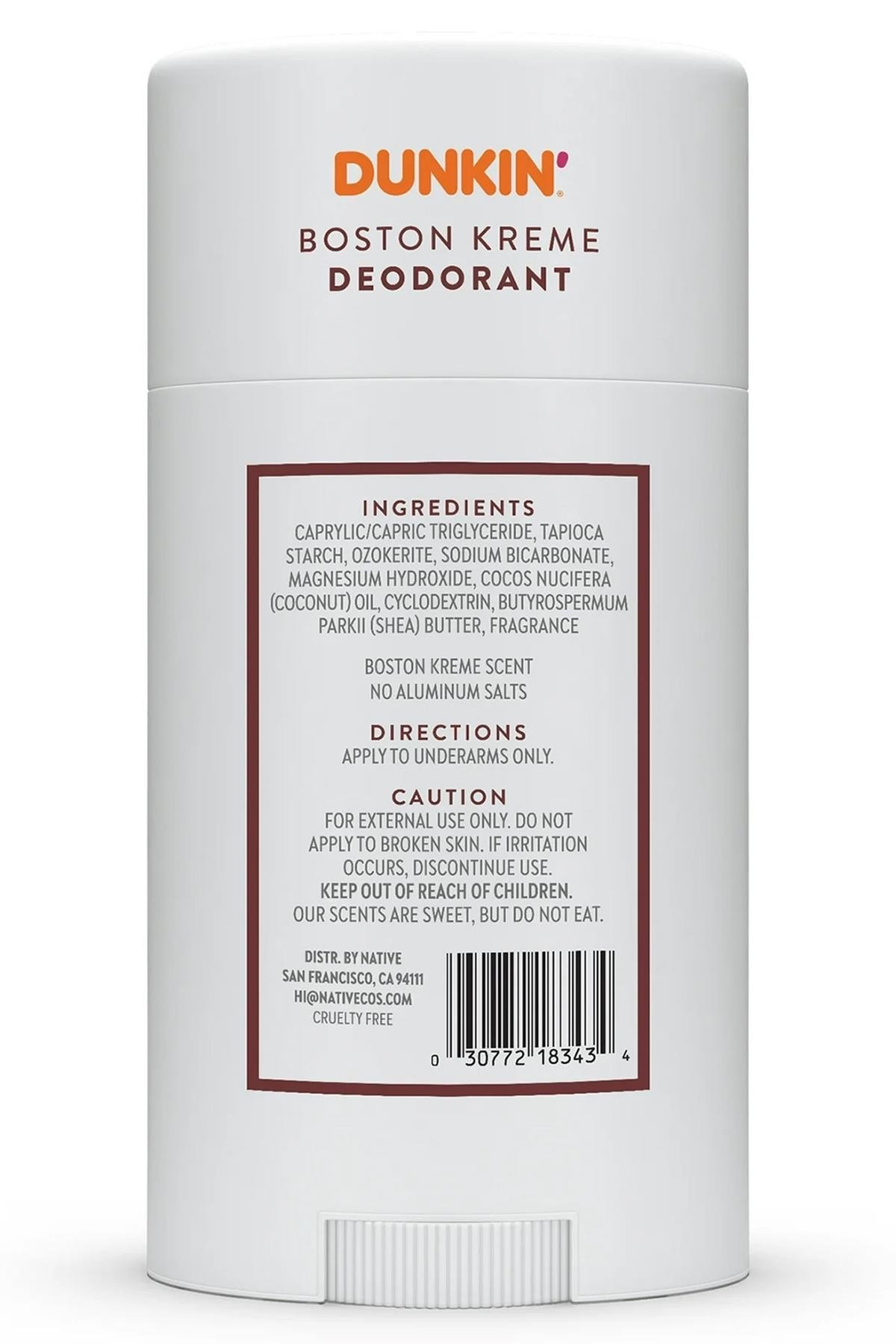 Native Dunkin Boston Kreme Alüminyumsuz Stick Deodorant 75GR