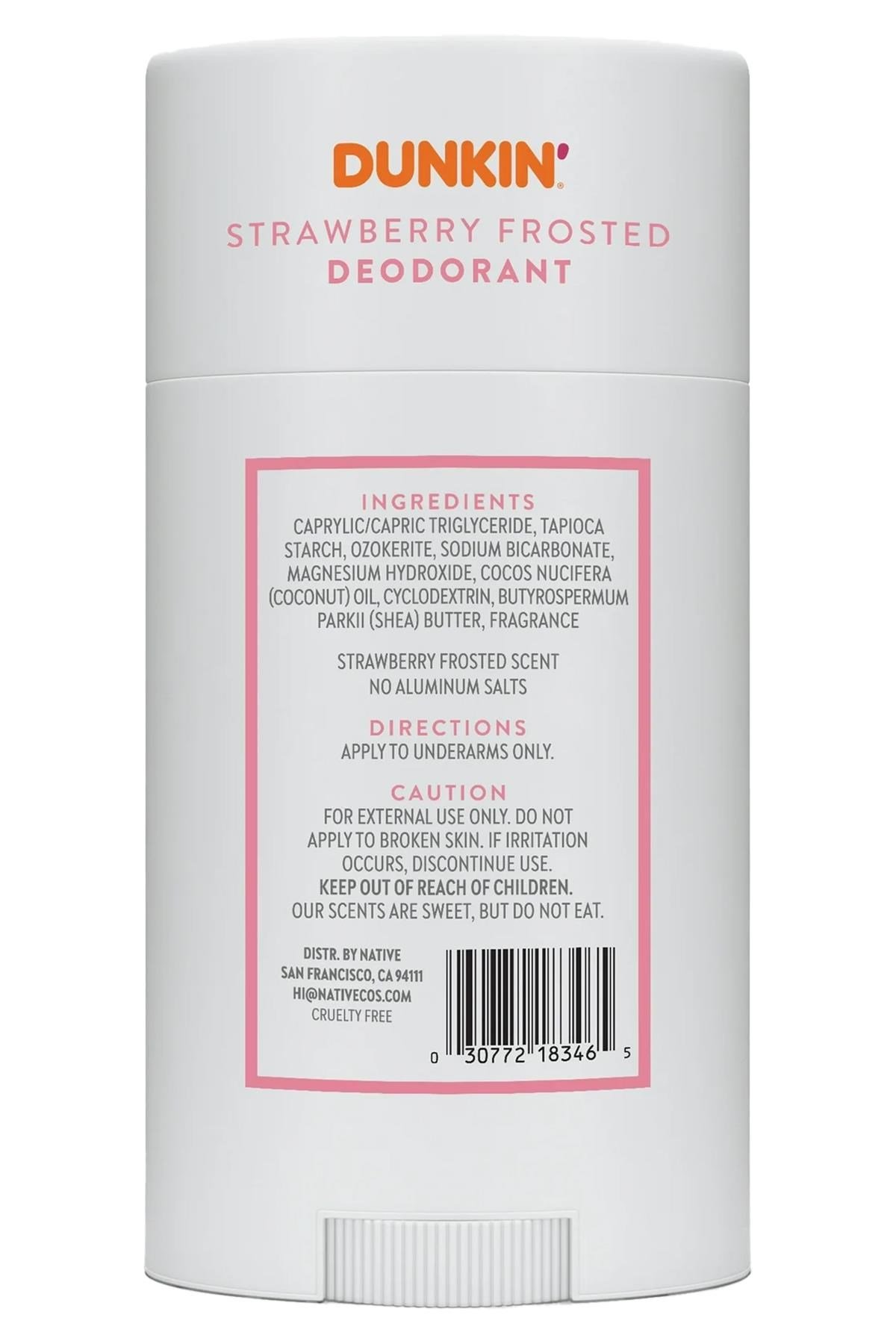 Native Dunkin Strawberry Frosted Alüminyumsuz Stick Deodorant 75GR