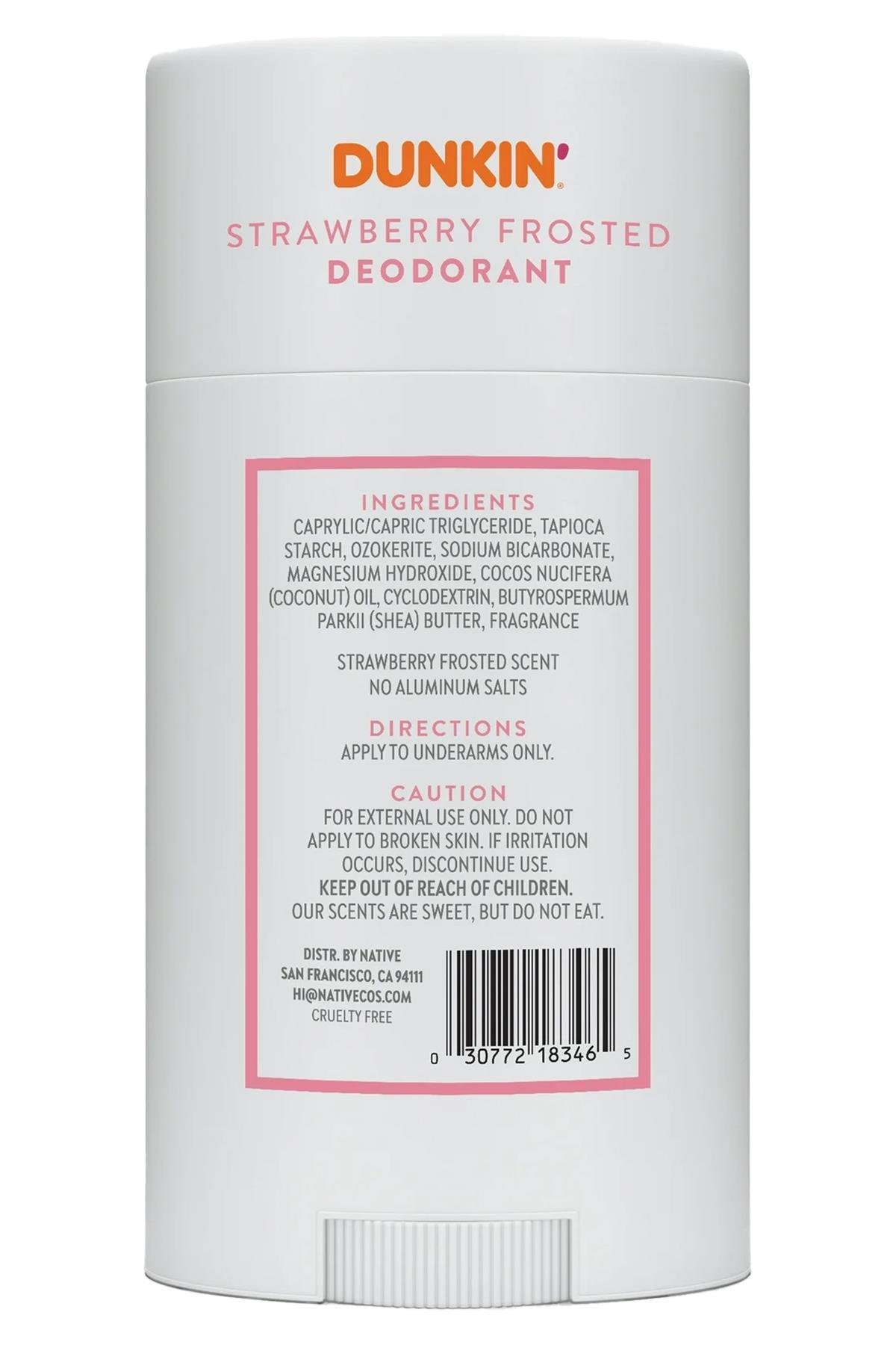 Native Dunkin Strawberry Frosted Alüminyumsuz Stick Deodorant 75GR