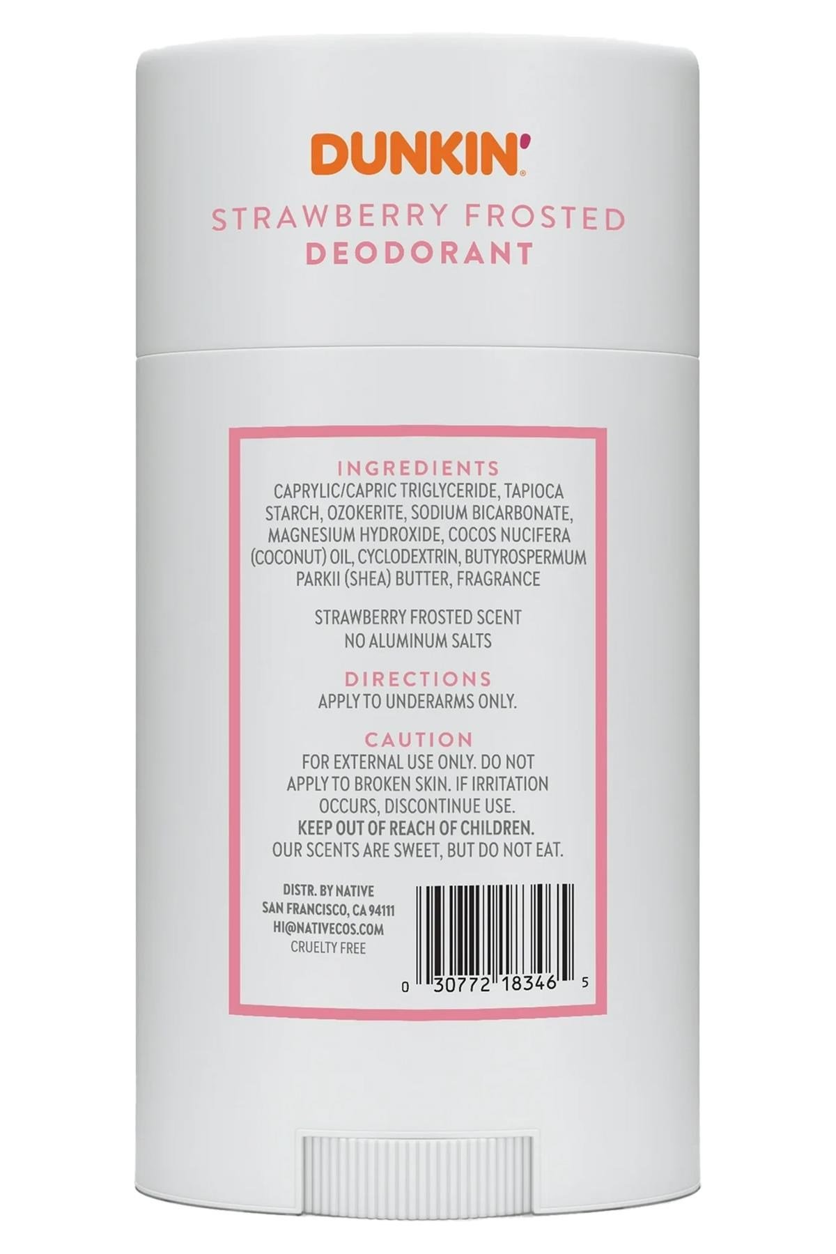 Native Dunkin Strawberry Frosted Alüminyumsuz Stick Deodorant 75GR