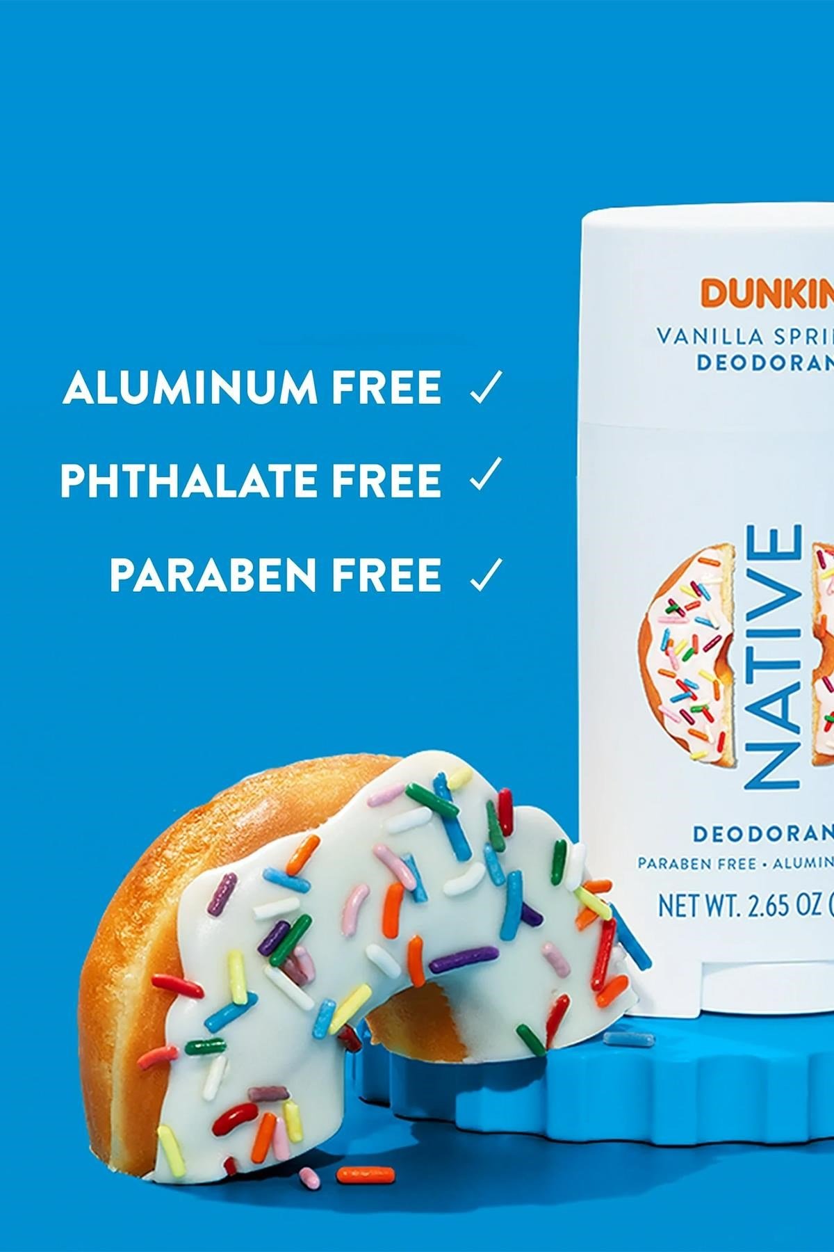 Native Dunkin Vanilla Sprinkle Alüminyumsuz Stick Deodorant 75GR