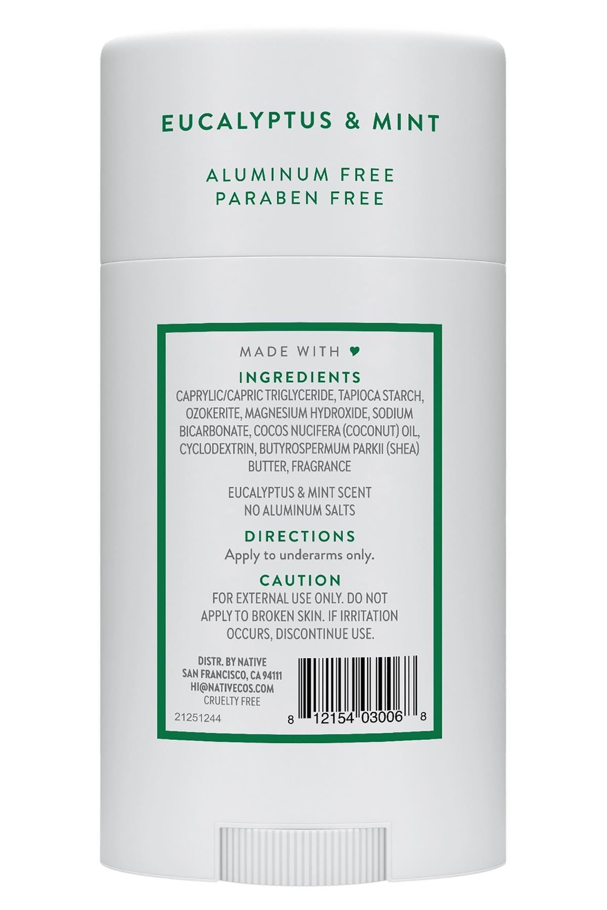 Native Eucalyptus & Mint Alüminyumsuz Stick Deodorant 75GR