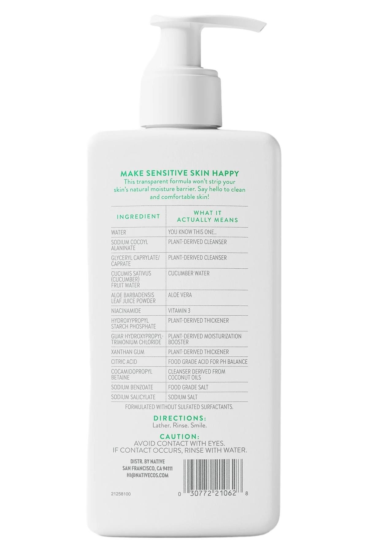 Native Gentle Hassas Ciltler İçin Yüz Temizleme Jeli 370ML