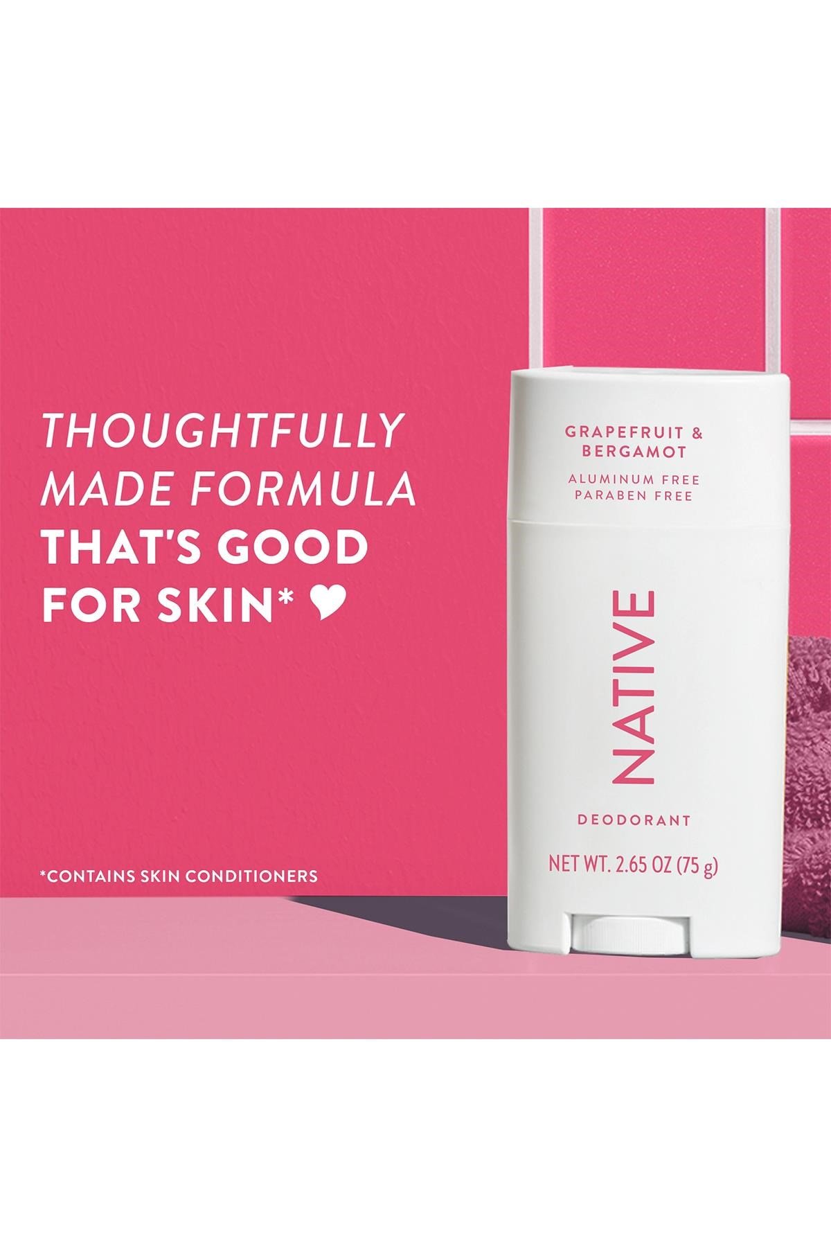 Native Grapefruit & Bergamot Alüminyumsuz Stick Deodorant 75GR