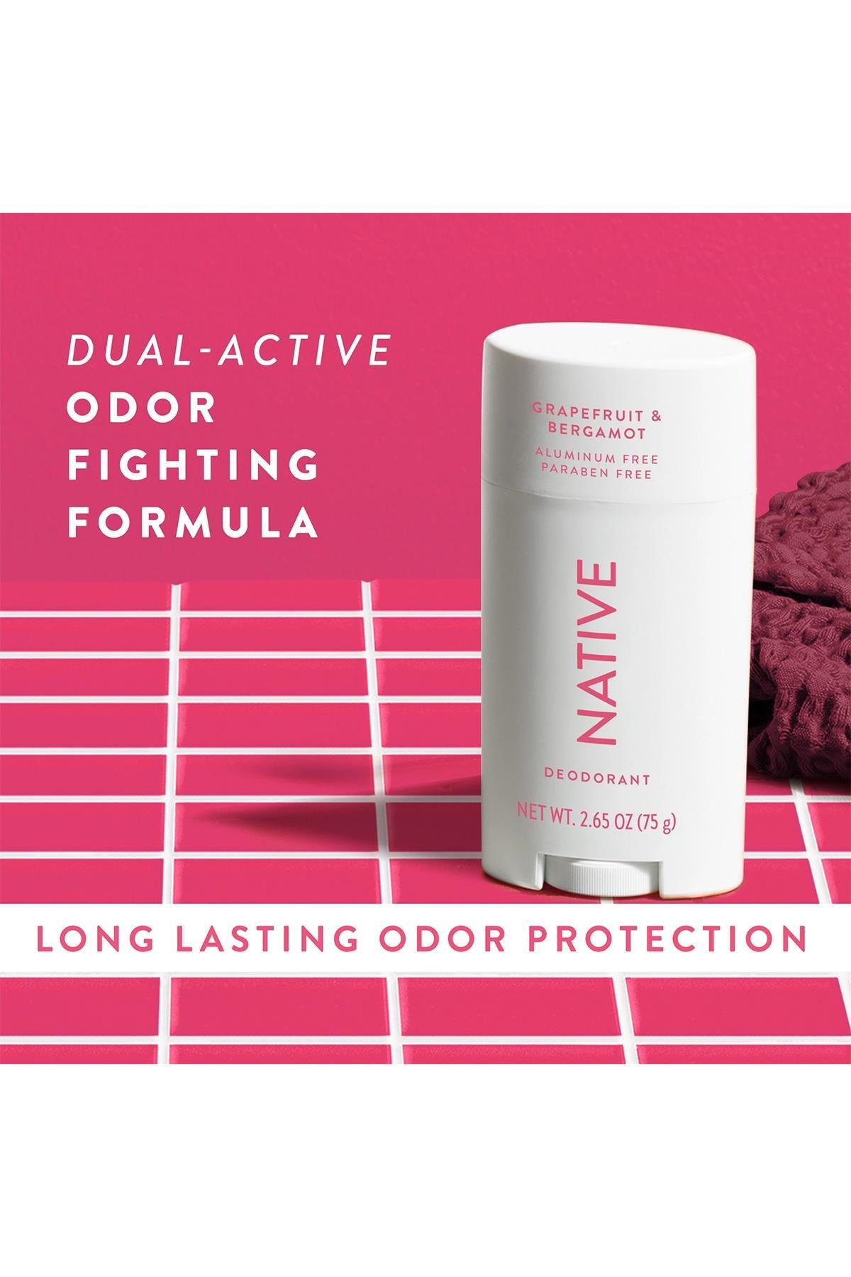Native Grapefruit & Bergamot Alüminyumsuz Stick Deodorant 75GR