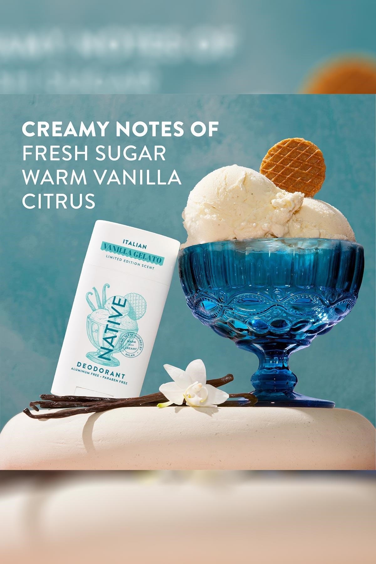 Native Italian Vanilla Gelato Alüminyumsuz Stick Deodorant 75GR