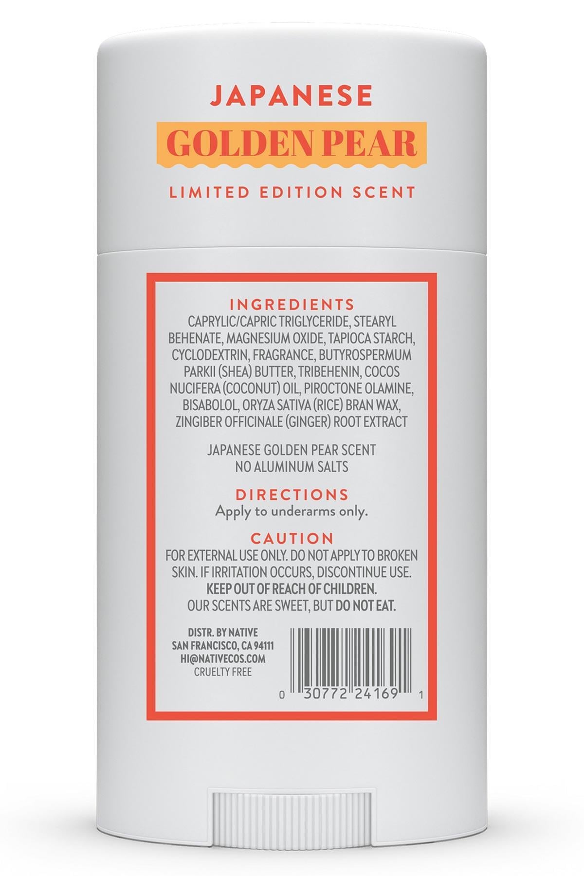 Native Japanese Golden Pear Alüminyumsuz Stick Deodorant 75GR