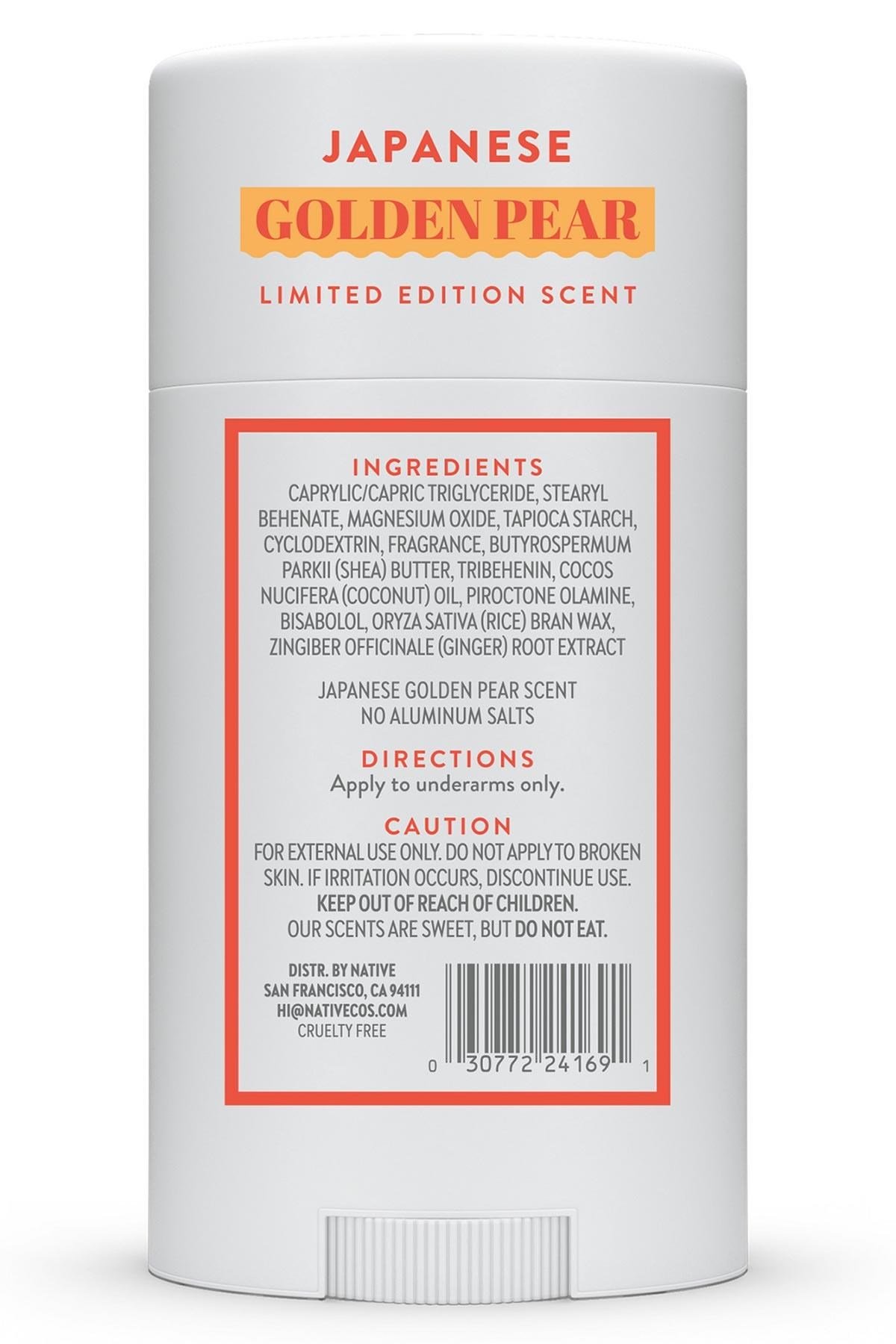 Native Japanese Golden Pear Alüminyumsuz Stick Deodorant 75GR
