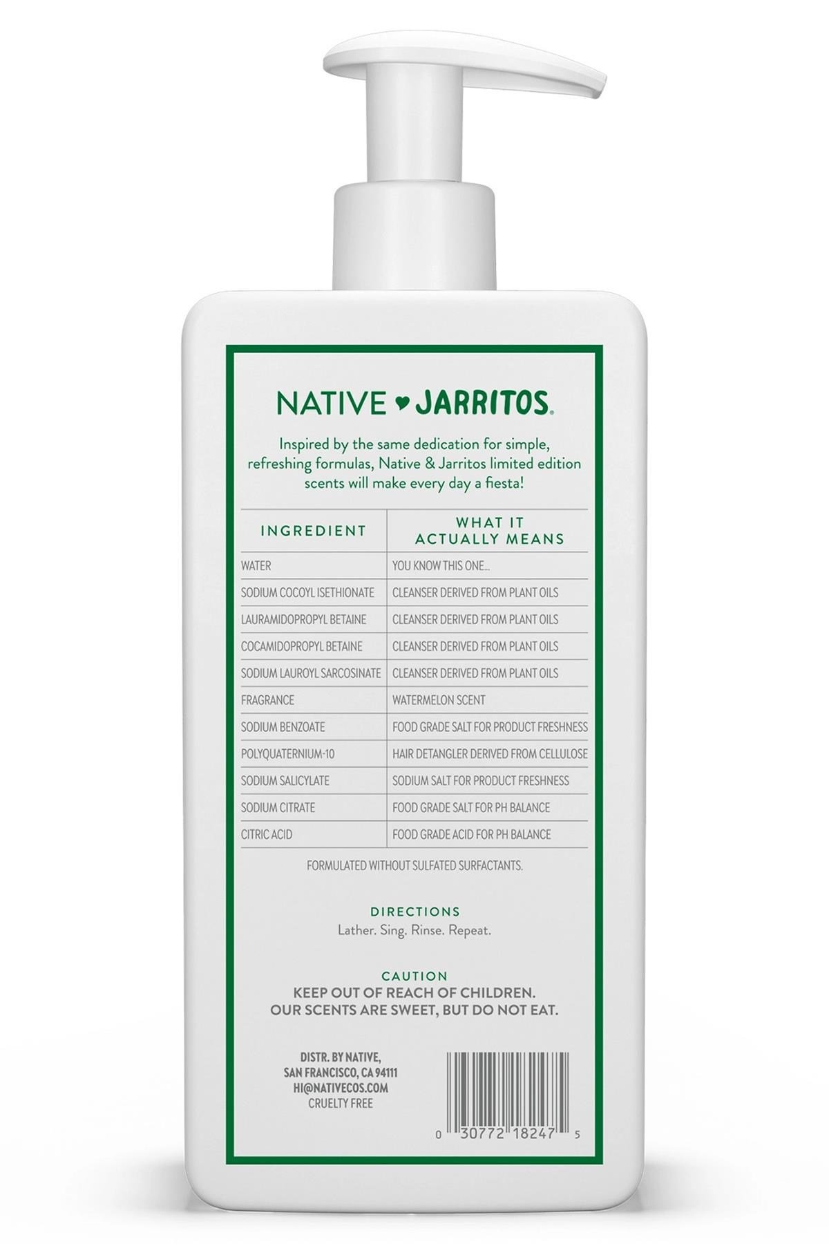 Native Jarritos Watermelon 2’si 1 Arada Şampuan ve Saç Kremi 487ML