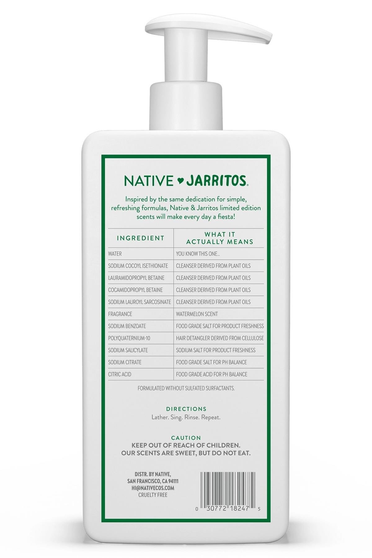 Native Jarritos Watermelon 2’si 1 Arada Şampuan ve Saç Kremi 487ML