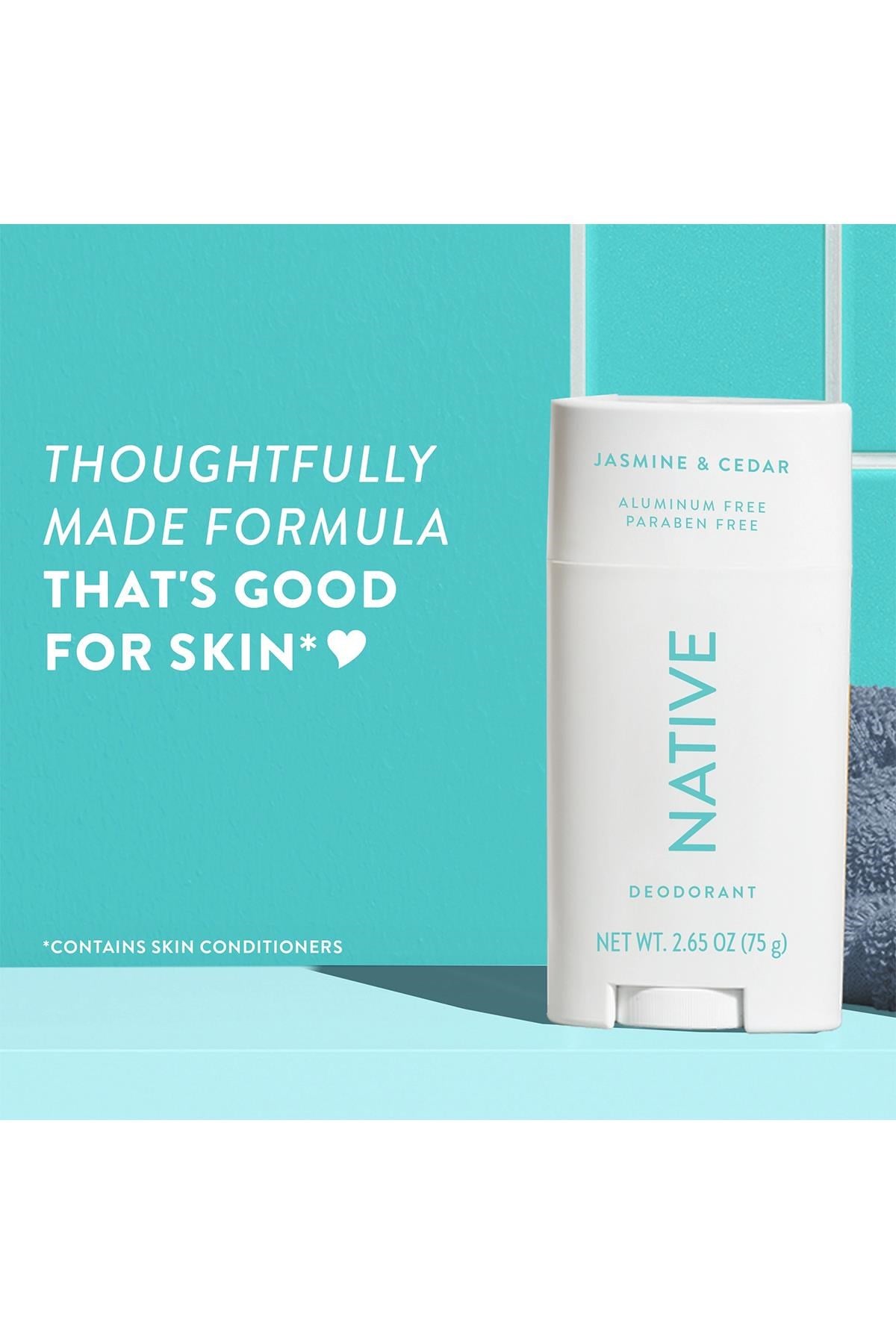 Native Jasmine & Cedar Alüminyumsuz Stick Deodorant 75GR