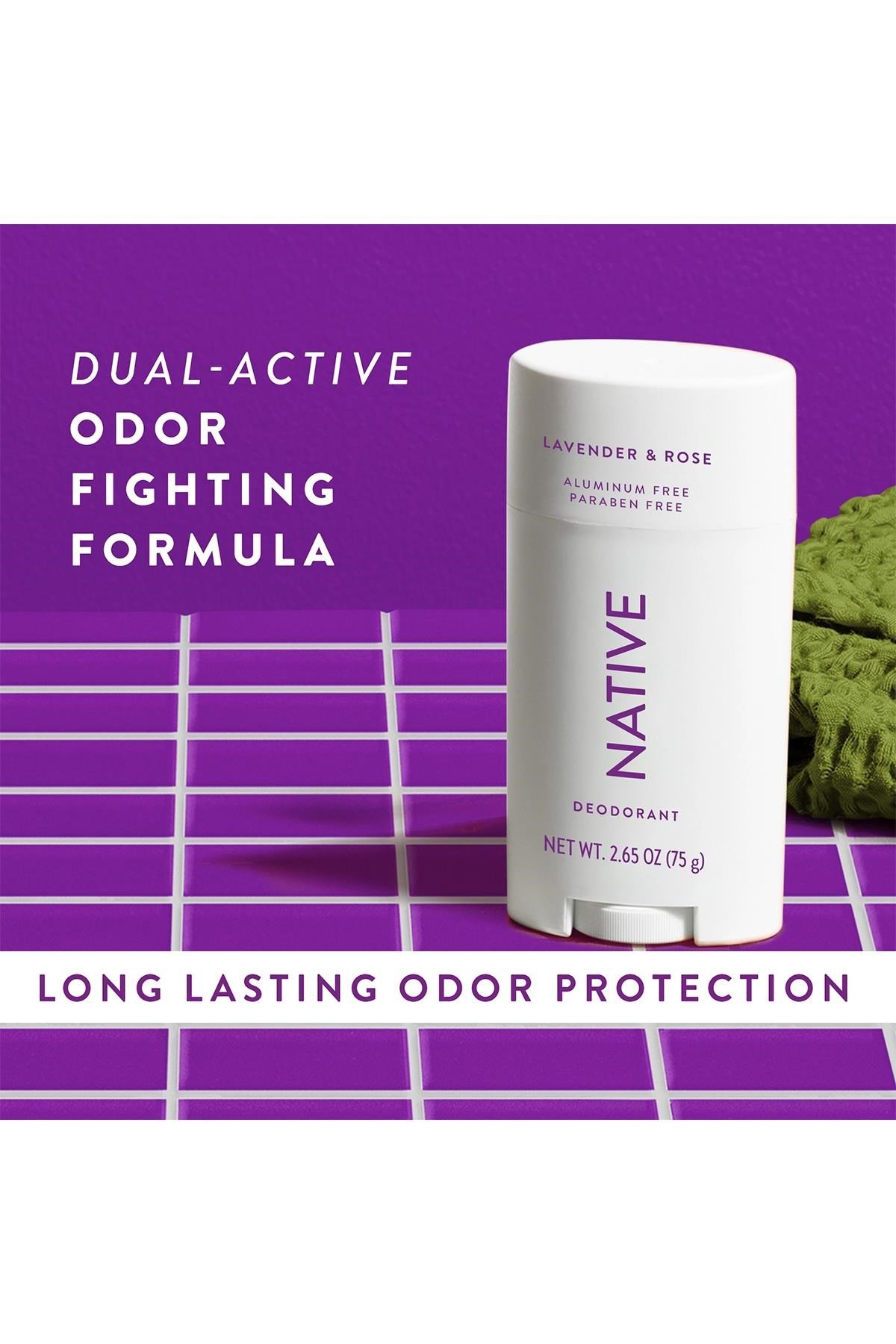Native Lavender & Rose Alüminyumsuz Stick Deodorant 75GR