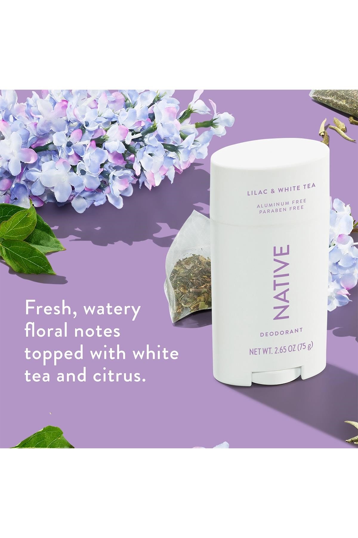 Native Lilac & White Tea Alüminyumsuz Stick Deodorant 75GR