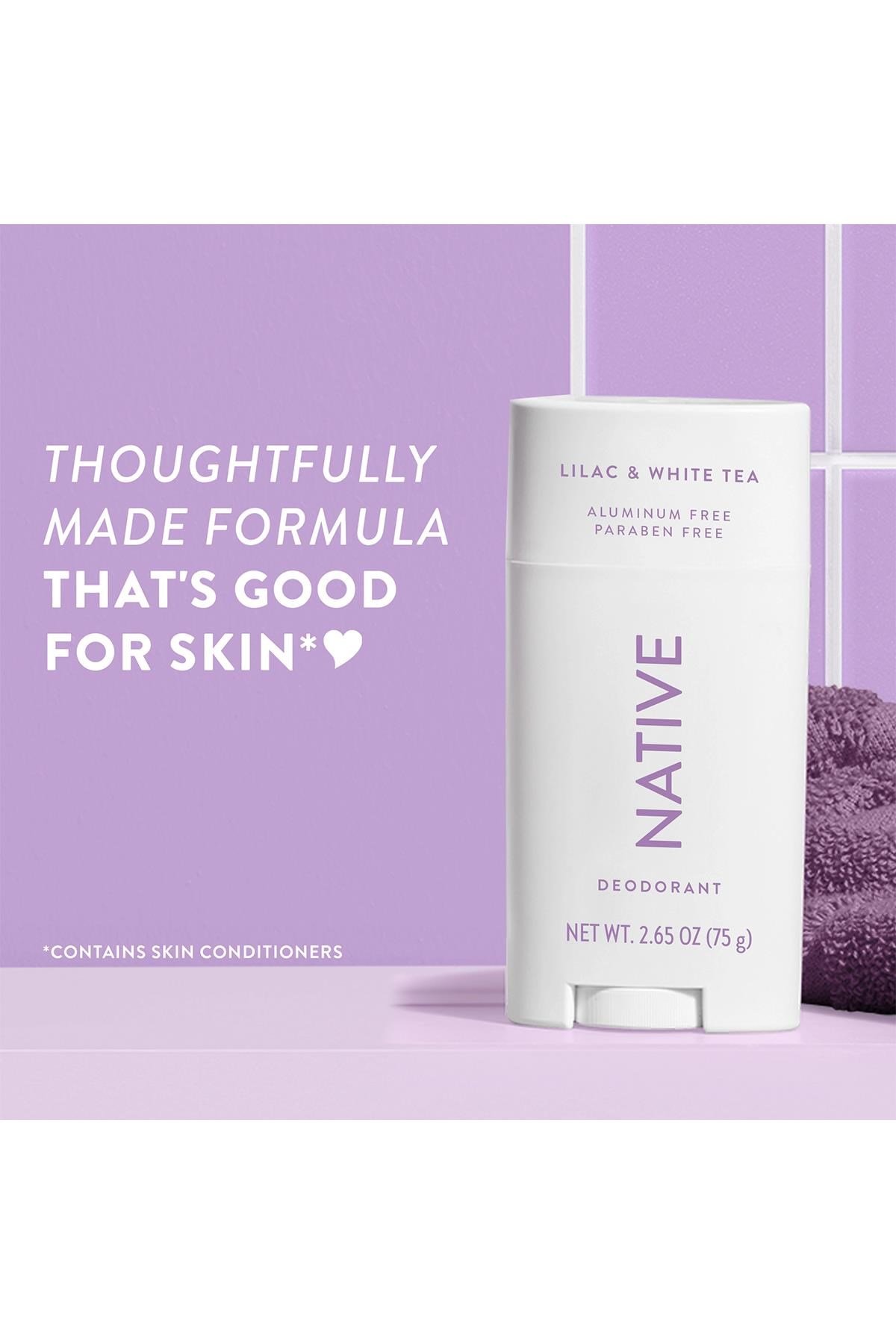 Native Lilac & White Tea Alüminyumsuz Stick Deodorant 75GR