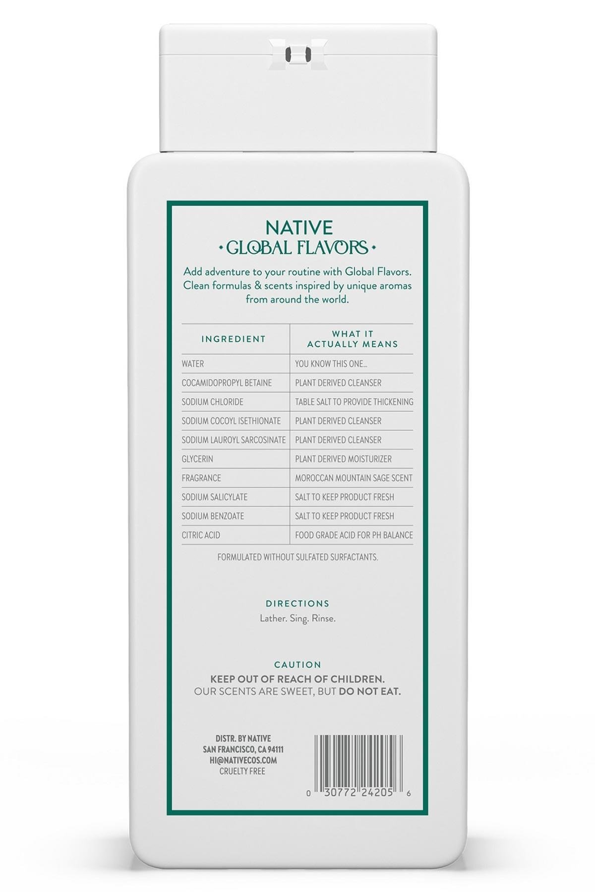 Native Moroccan Mountain Sage Duş Jeli 532ML