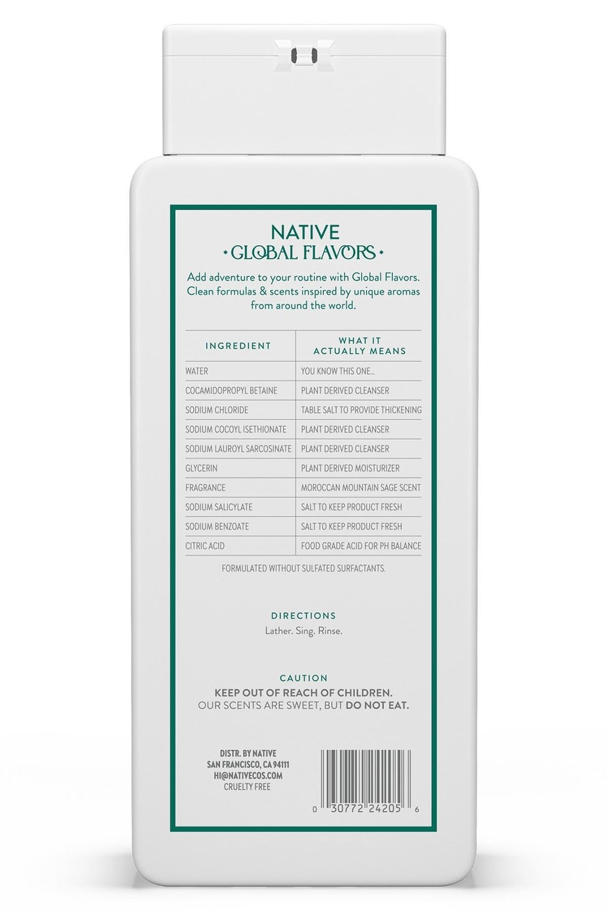 Native Moroccan Mountain Sage Duş Jeli 532ML
