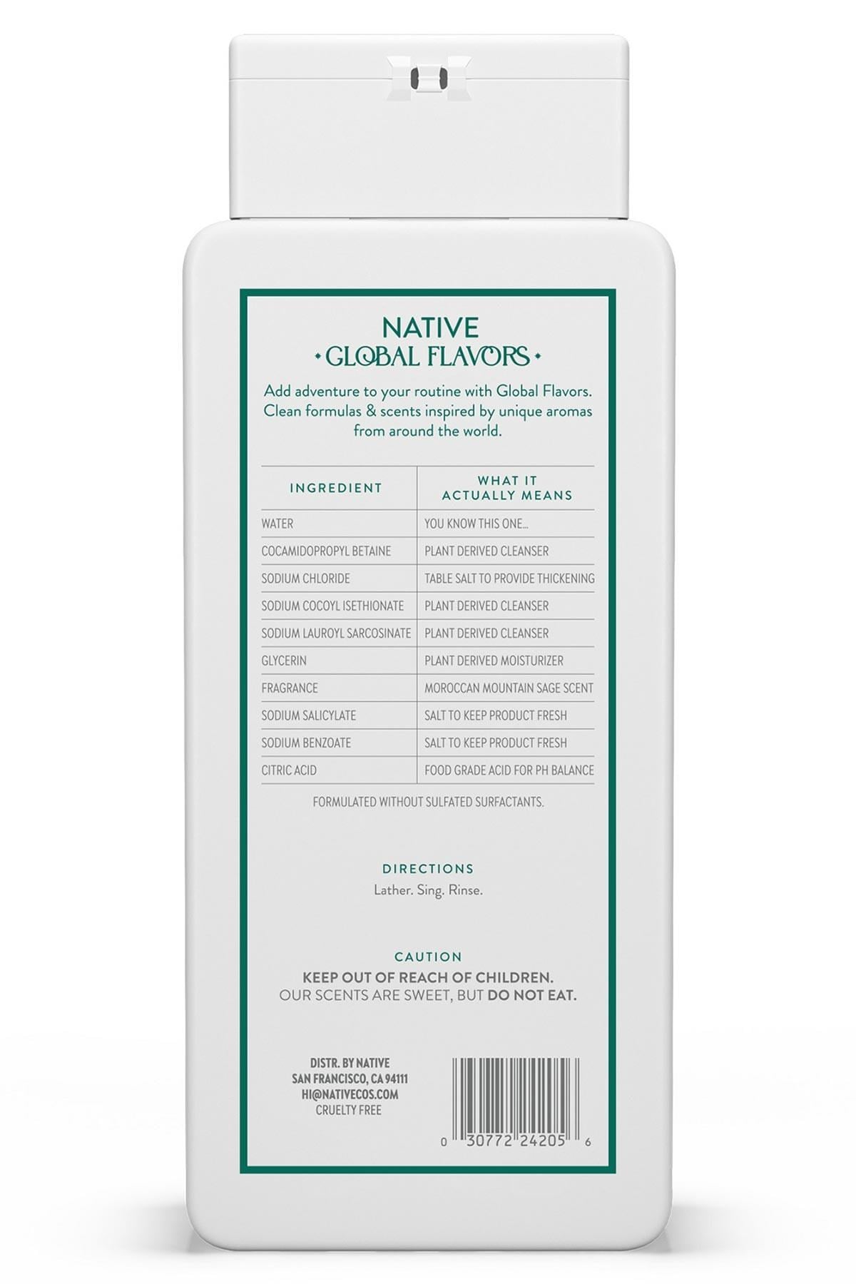 Native Moroccan Mountain Sage Duş Jeli 532ML