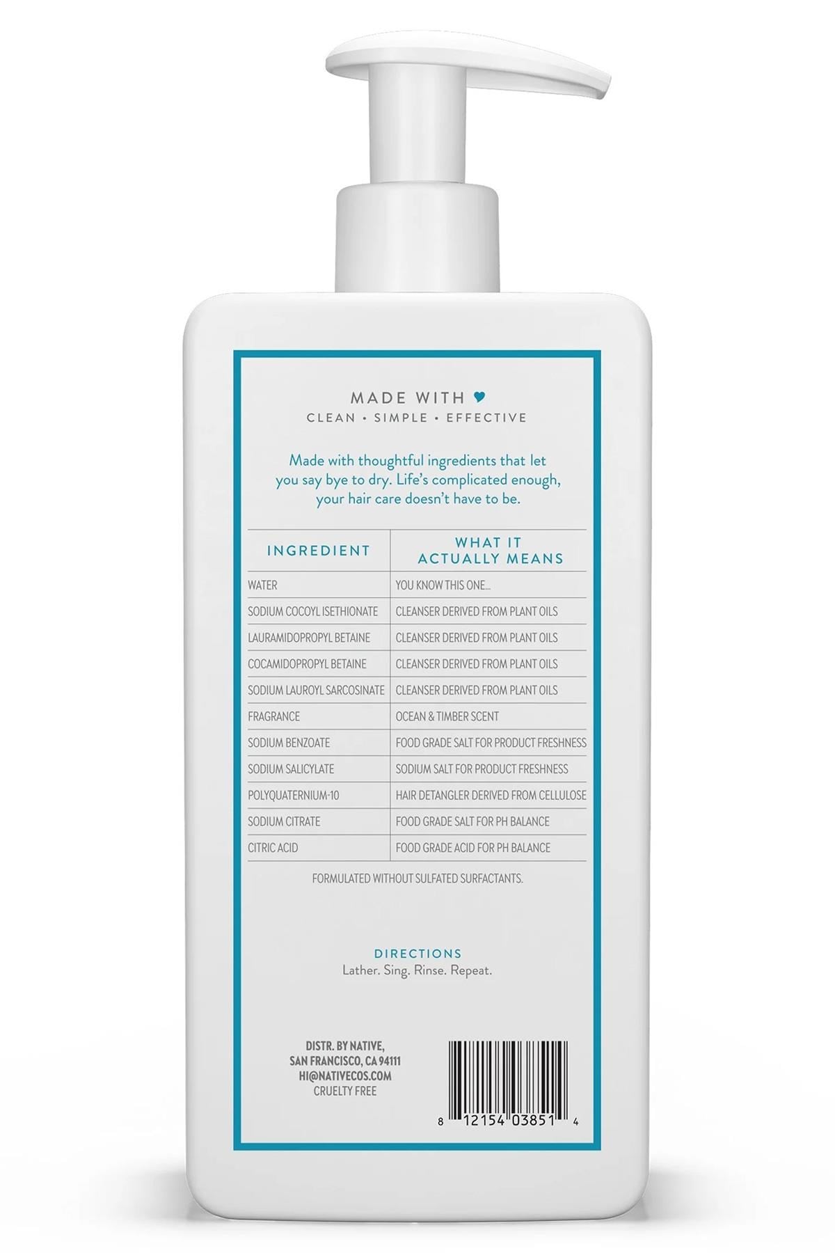 Native Ocean & Timber Nemlendirici Şampuan 487ML