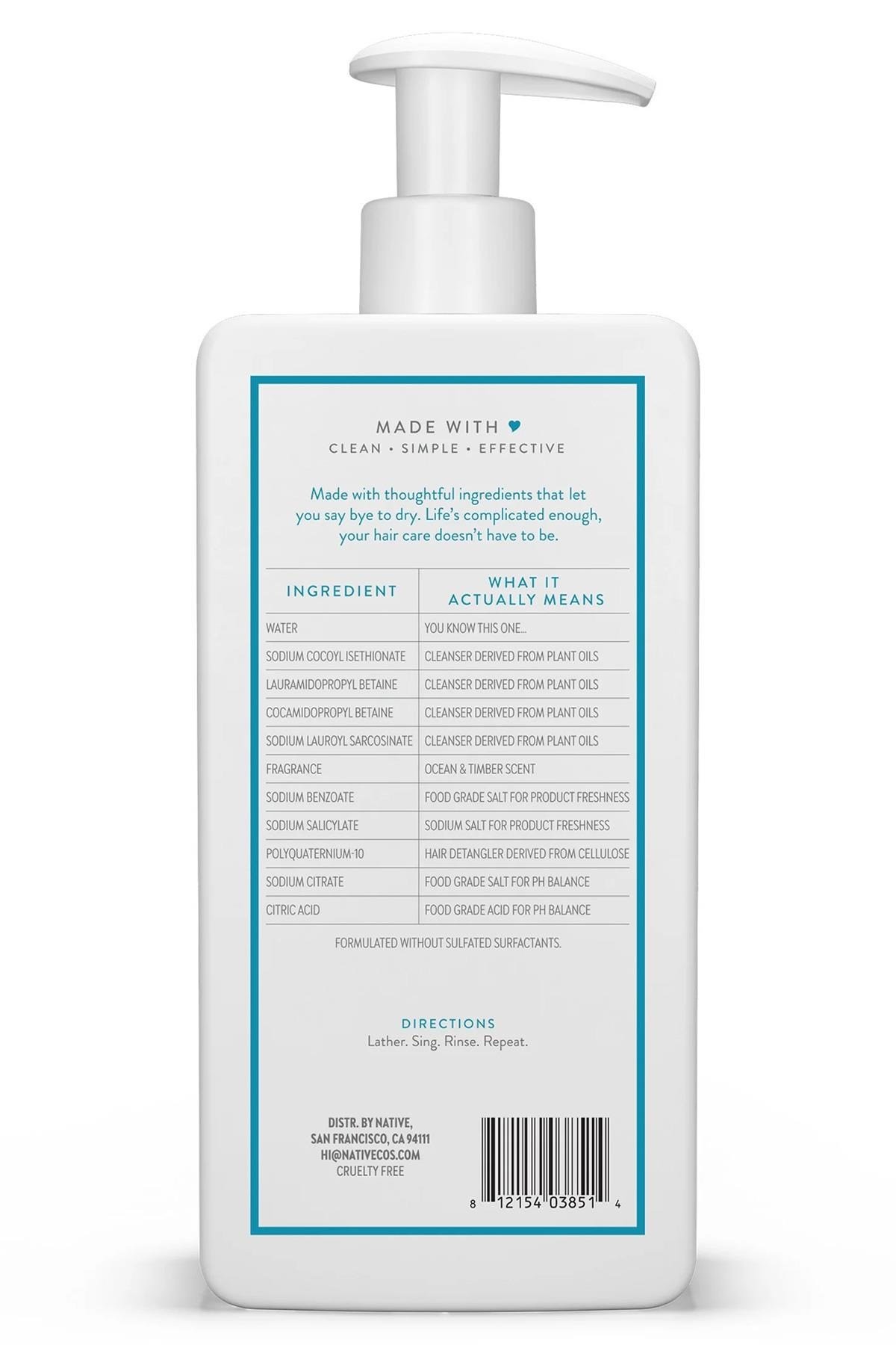 Native Ocean & Timber Nemlendirici Şampuan 487ML