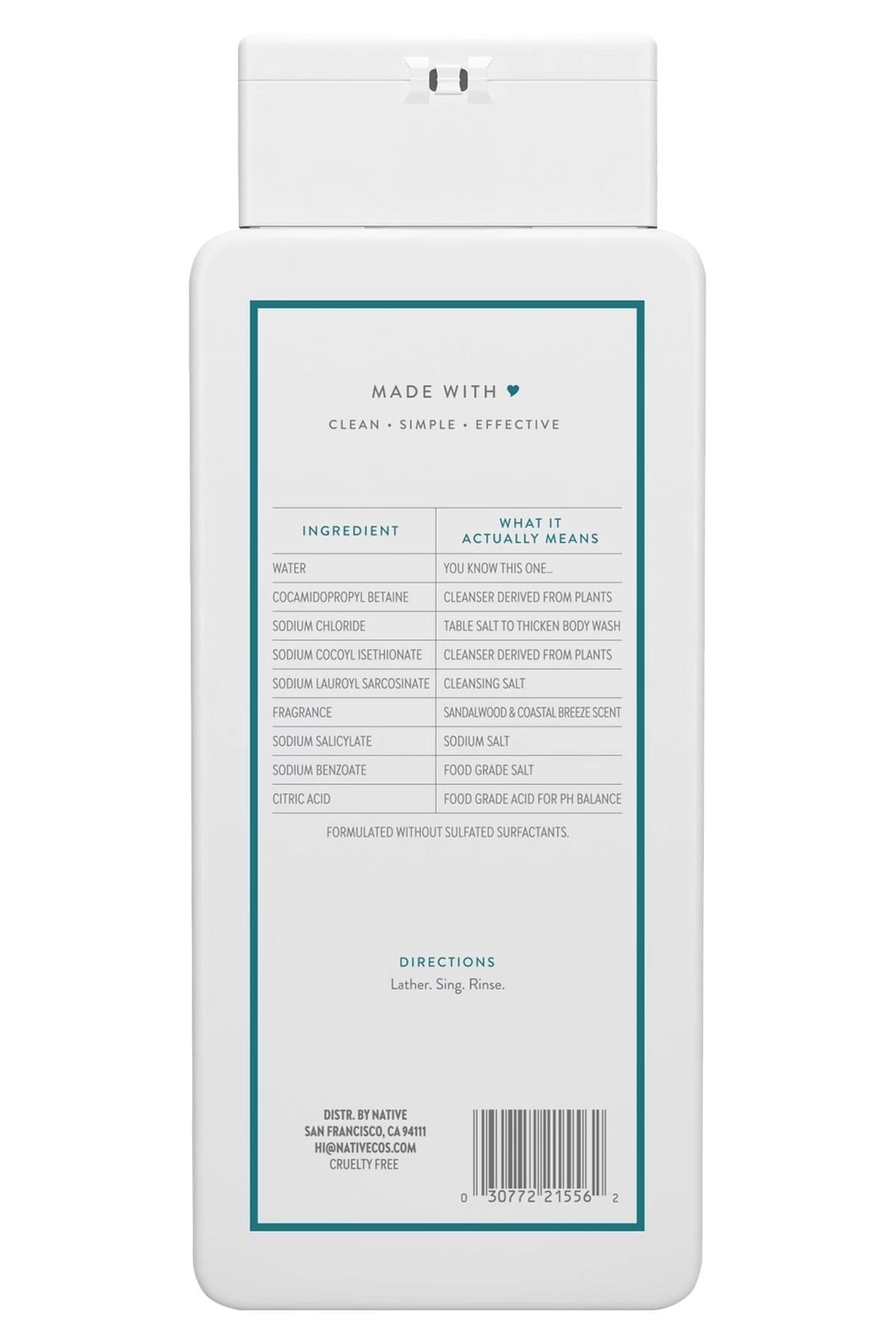 Native Sandalwood & Coastal Breeze Duş Jeli 532ML