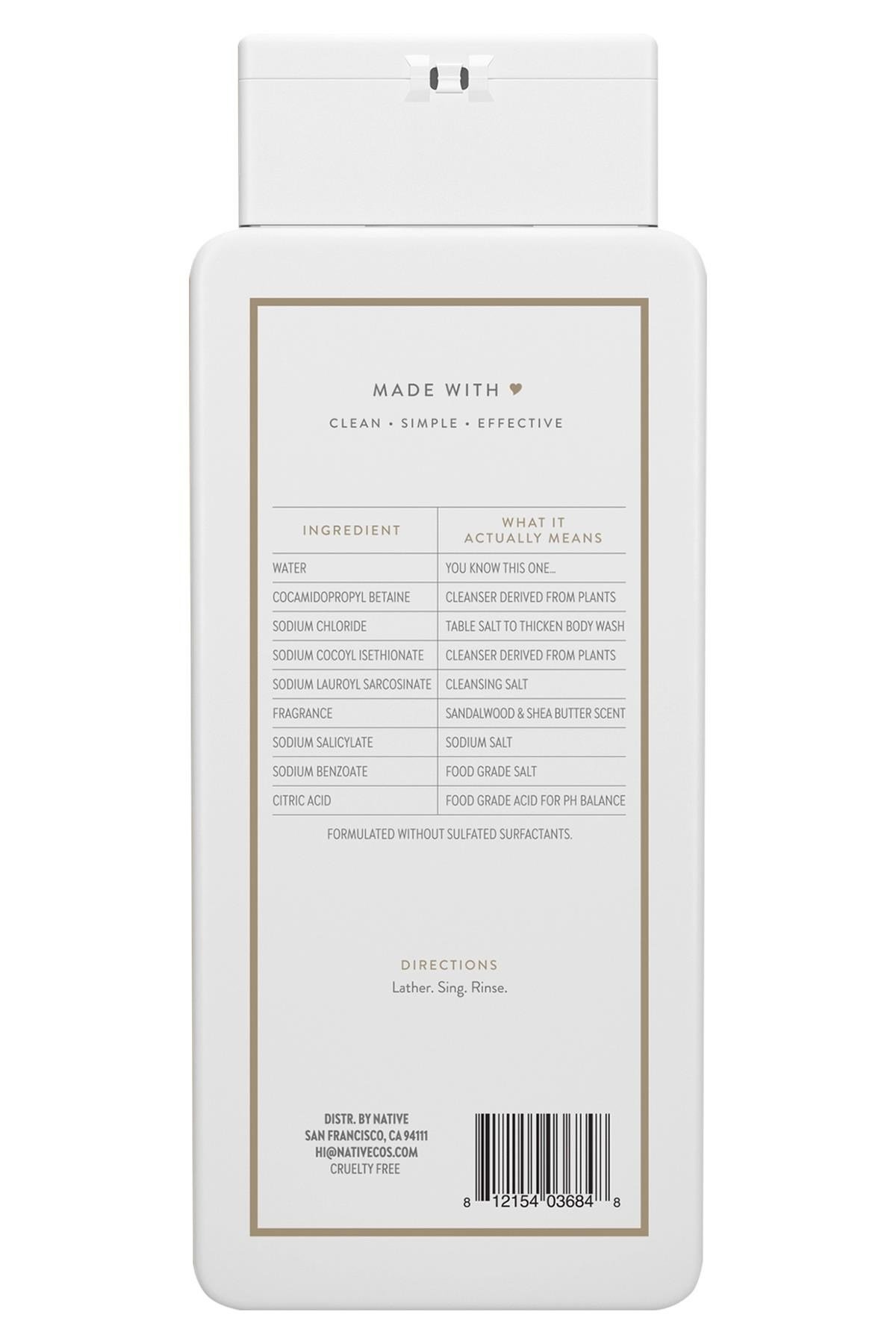 Native Sandalwood & Shea Butter Duş Jeli 532ML
