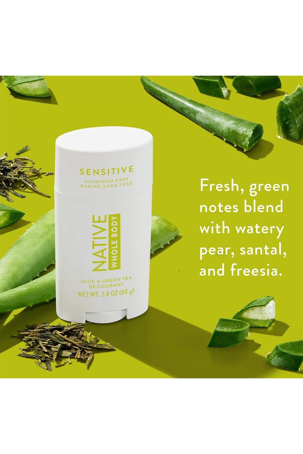 Native Sensitive Aloe & Green Tea Alüminyumsuz Stick Deodorant 75GR