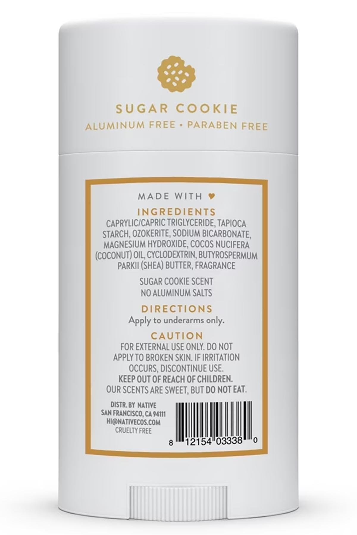 Native Sugar Cookie Alüminyumsuz Stick Deodorant 75GR