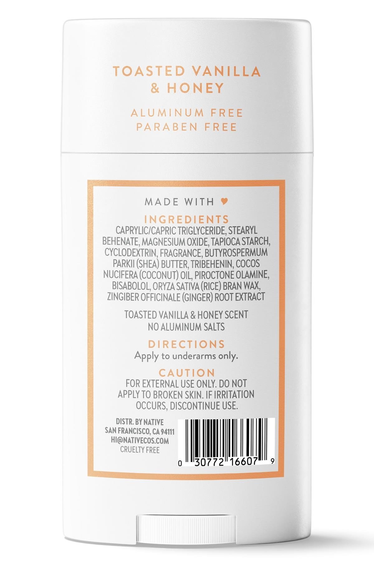 Native Toasted Vanilla & Honey Alüminyumsuz Stick Deodorant 75GR