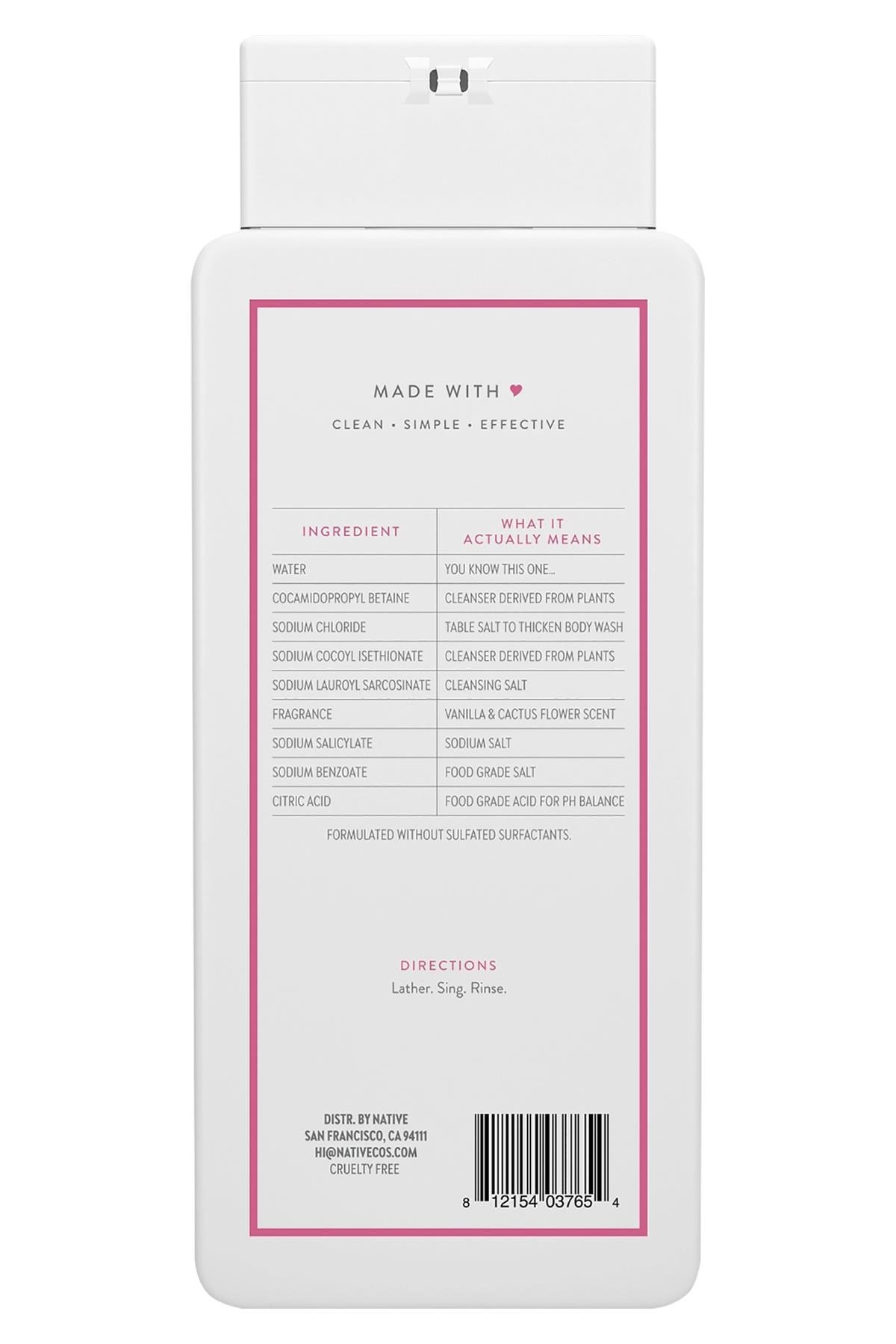 Native Vanilla & Cactus Flower Duş Jeli 532ML