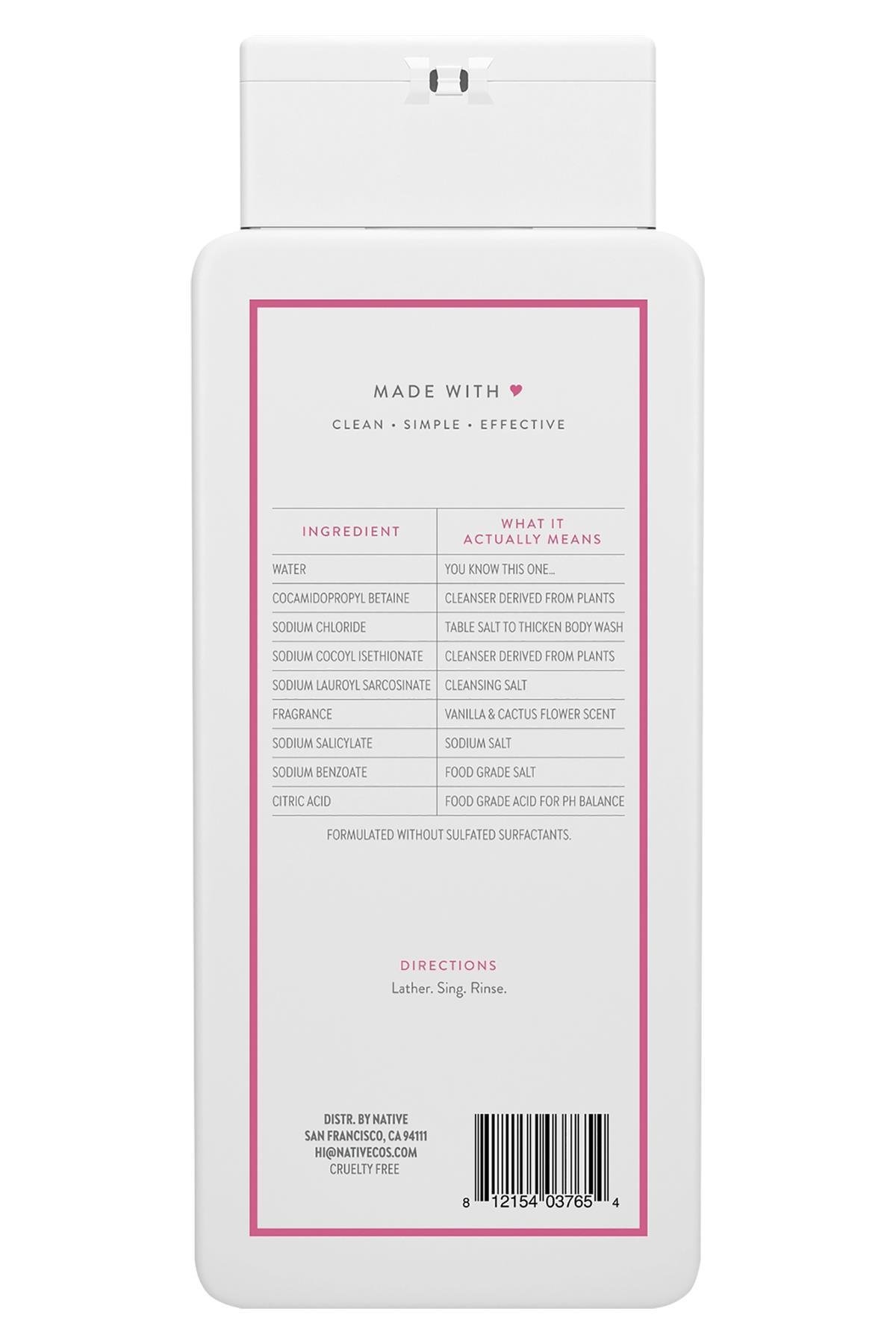 Native Vanilla & Cactus Flower Duş Jeli 532ML