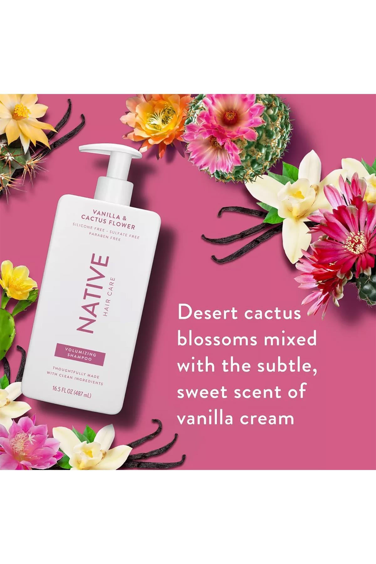 Native Vanilla & Cactus Flower Hacimlendirici Şampuan 487ML
