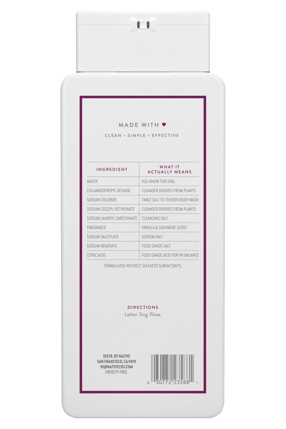 Native Vanilla & Cashmere Duş Jeli 532ML