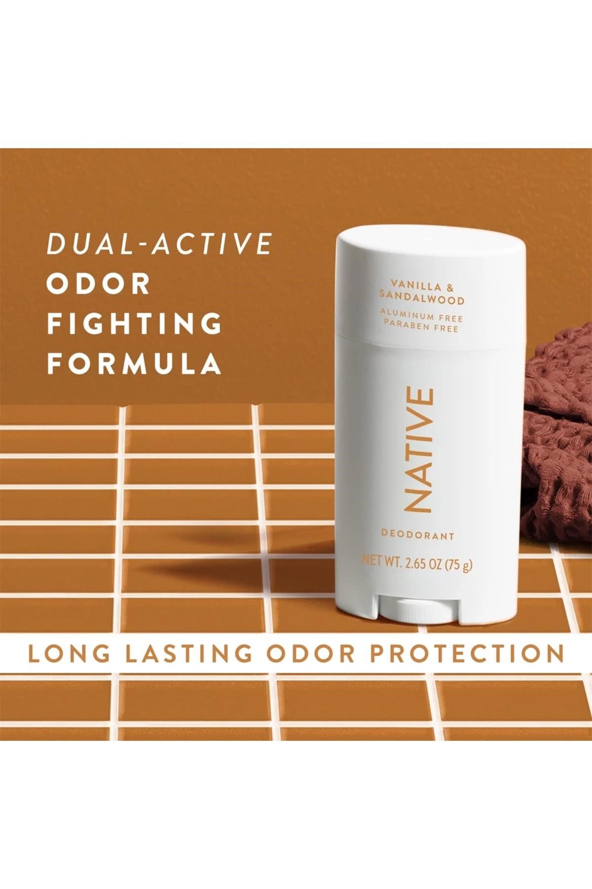 Native Vanilla & Sandalwood Flower Alüminyumsuz Stick Deodorant 75GR