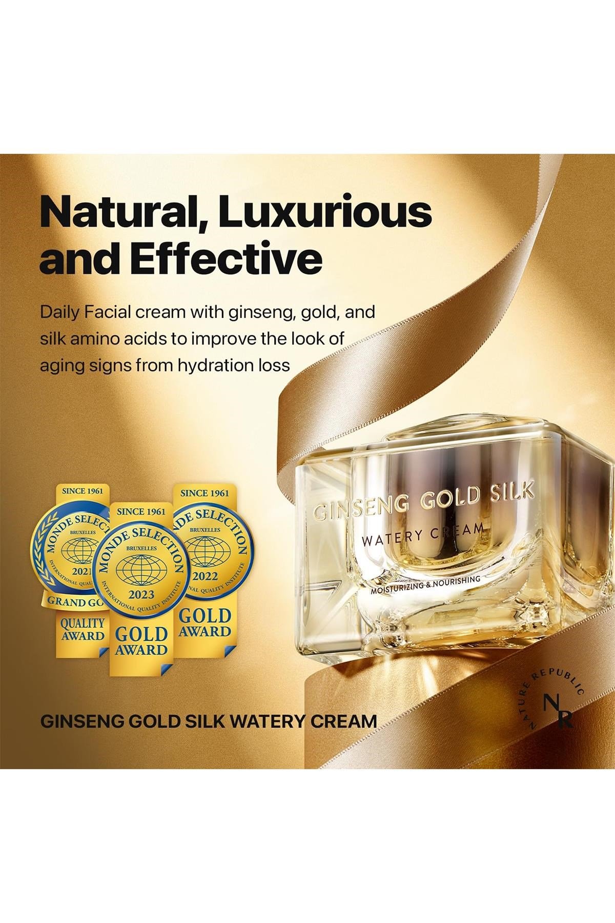 Nature Republic Ginseng Gold Silk Nemlendirici Yüz Kremi 70.8GR