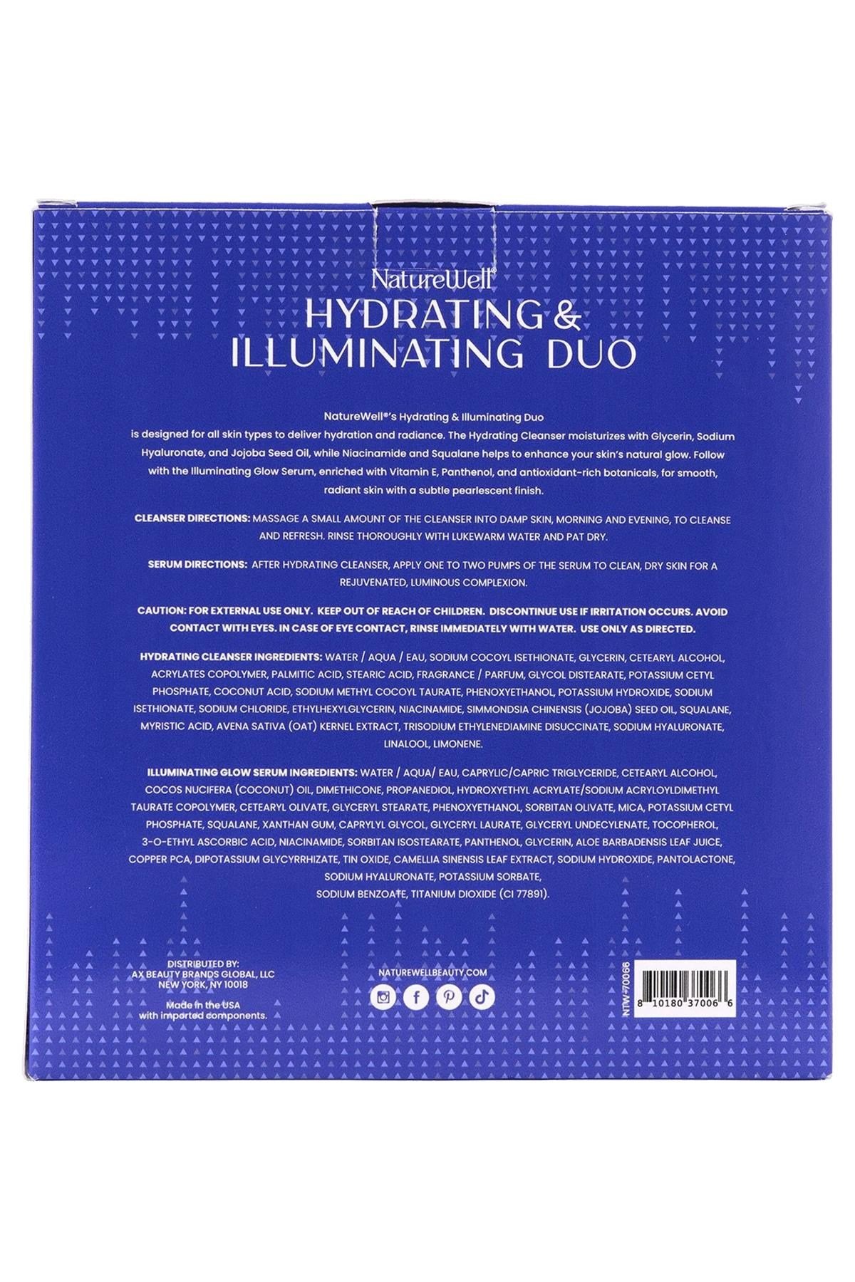 Nature Well Nemlendirici Temizleyici ve Aydınlatıcı Serum İkili Set