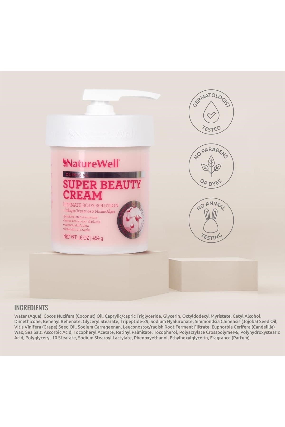 Nature Well Super Beauty Yüz ve Vücut Kremi 454GR