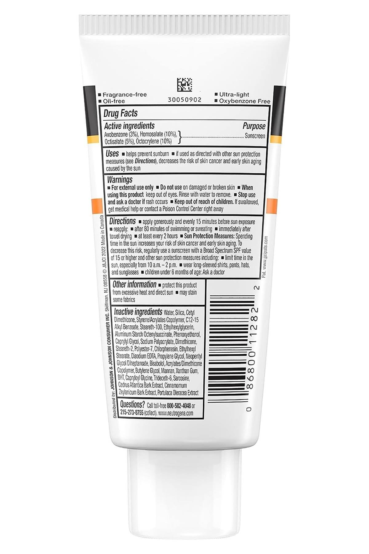 Neutrogena Clear Face SPF50 Yüz İçin Yağsız Güneş Kremi 88ML