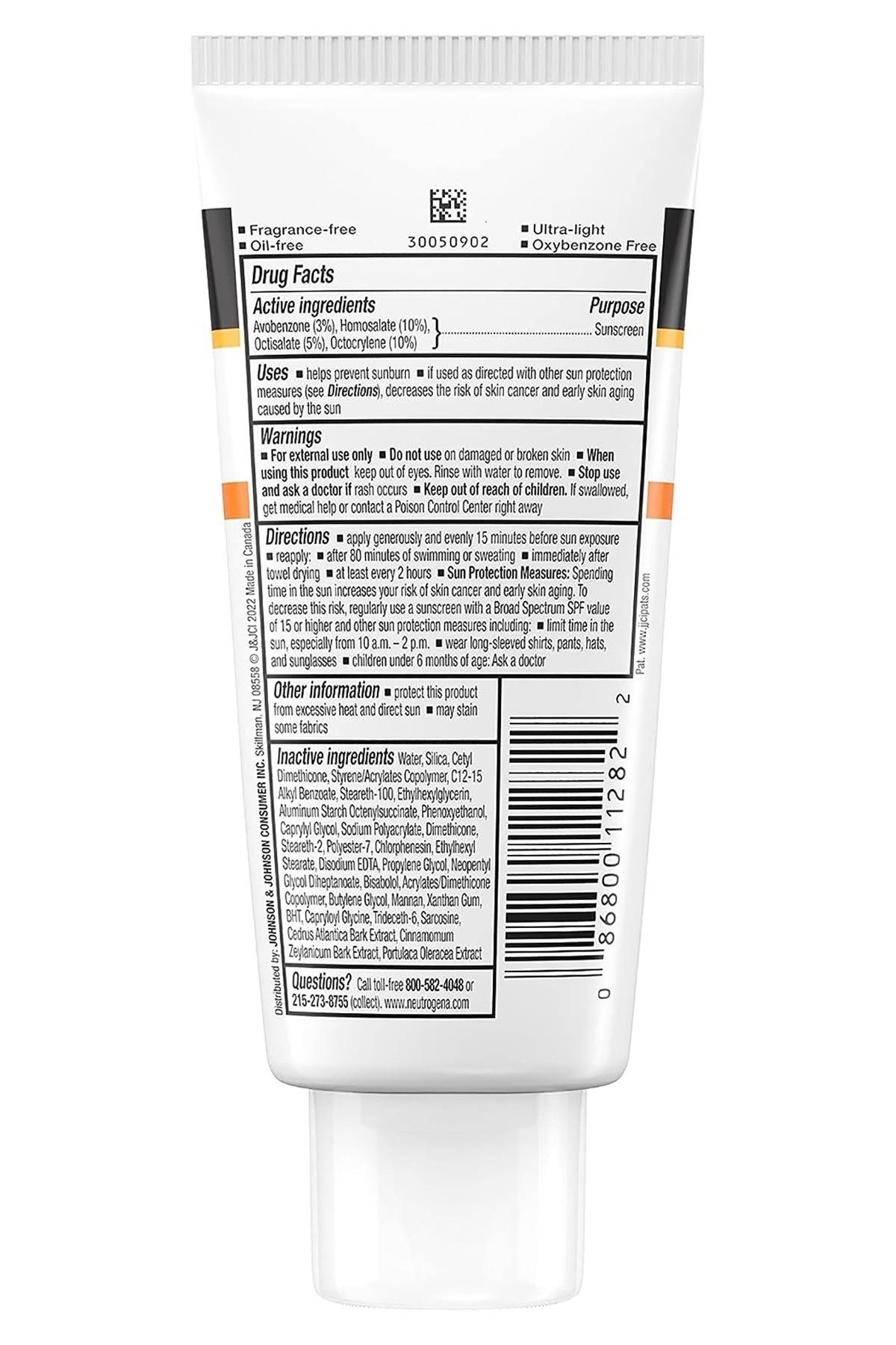 Neutrogena Clear Face SPF50 Yüz İçin Yağsız Güneş Kremi 88ML
