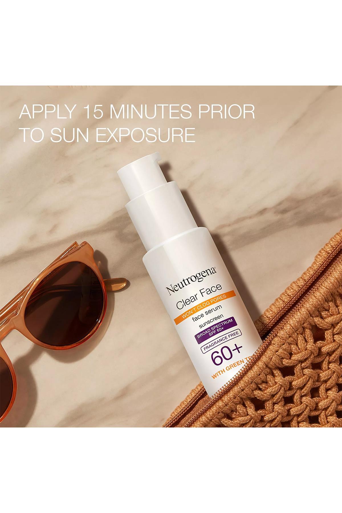 Neutrogena Clear Face SPF60 Güneş Koruyucu Yüz Serumu 50ML SKT:11/2026