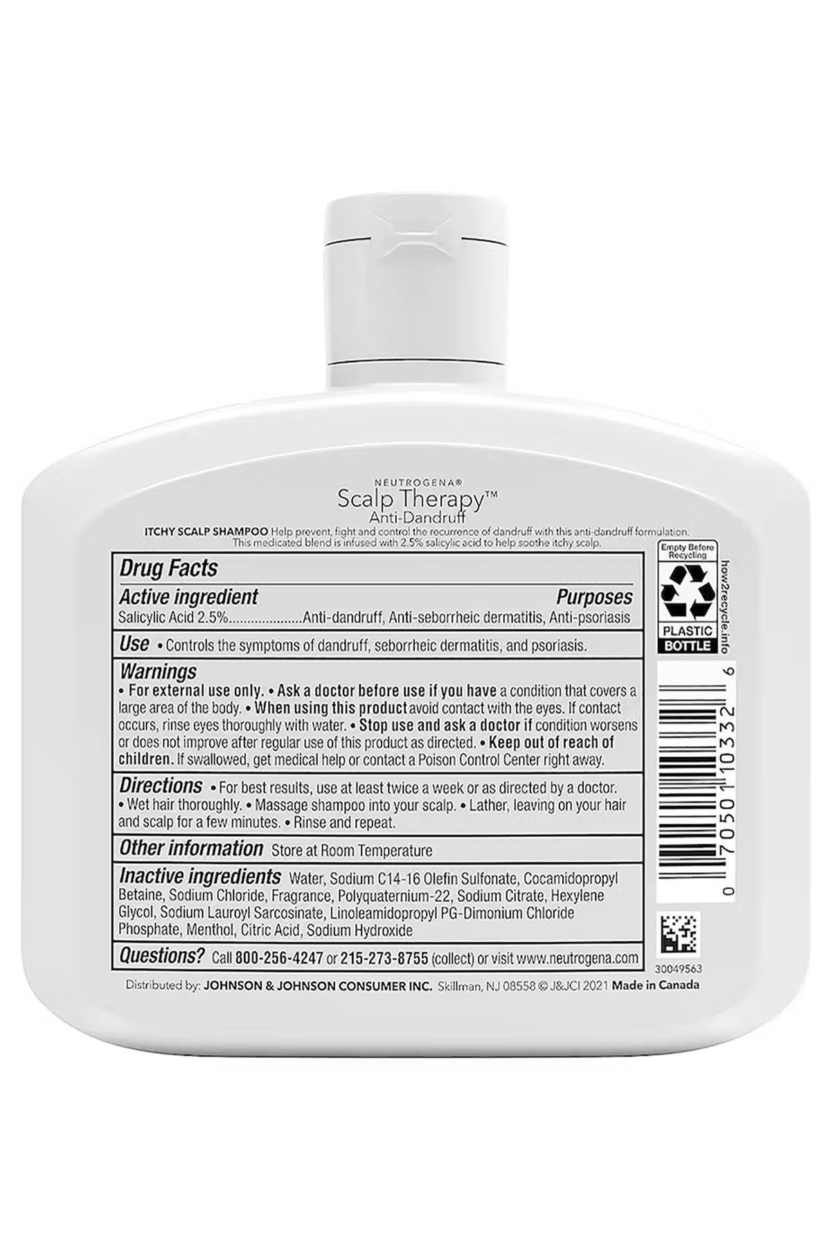 Neutrogena Scalp Therapy Itchy Scalp Kepek Karşıtı Şampuan 354ML
