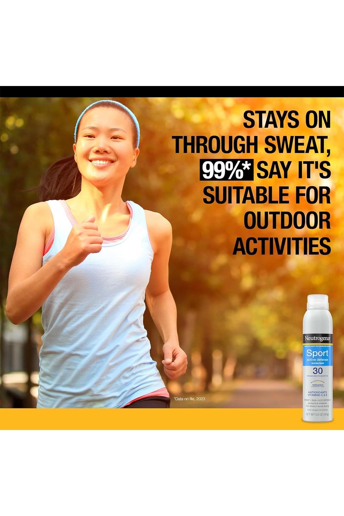 Neutrogena Sport Active Defense SPF30 Güneş Koruyucu Sprey 141GR SKT:09/2026