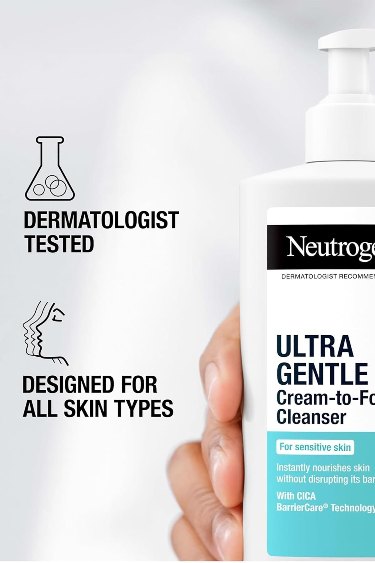 Neutrogena Ultra Gentle Nemlendirici Köpüren Yüz Temizleyici 354ML