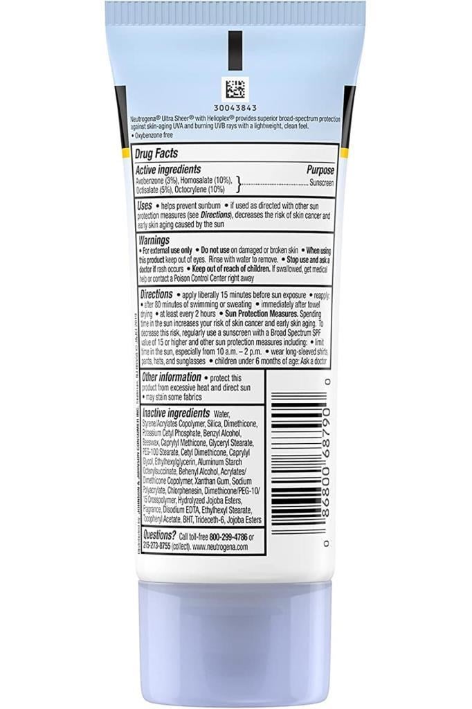 Neutrogena Ultra Sheer Dry-Touch SPF55 Güneş Koruyucu 88ML