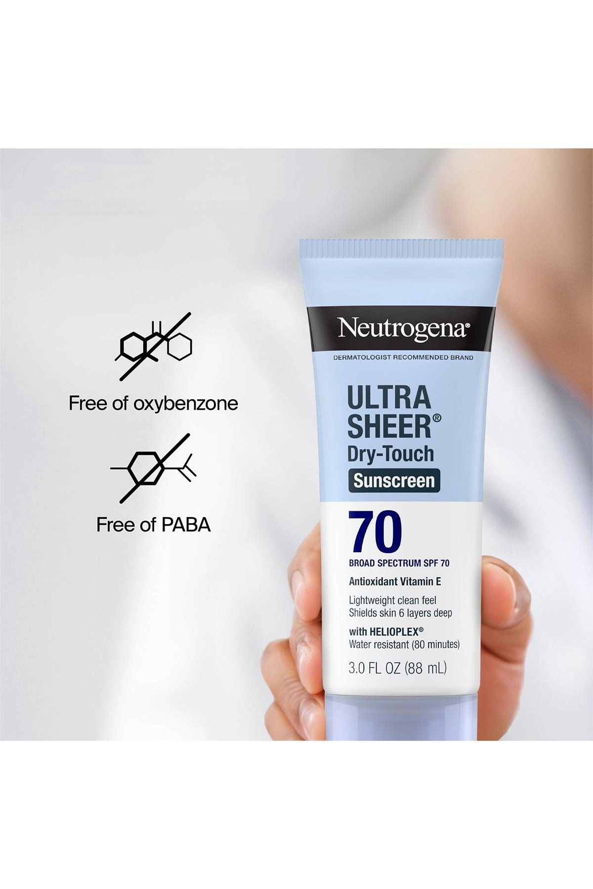 Neutrogena Ultra Sheer Dry-Touch SPF70 Güneş Koruyucu 88ML