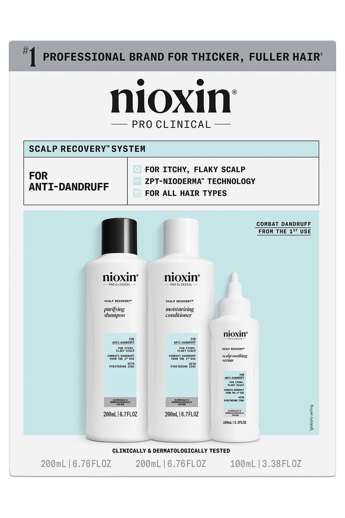 Nioxin Scalp Recovery Kepek ve Kaşıntı Karşıtı Saç Bakım Seti