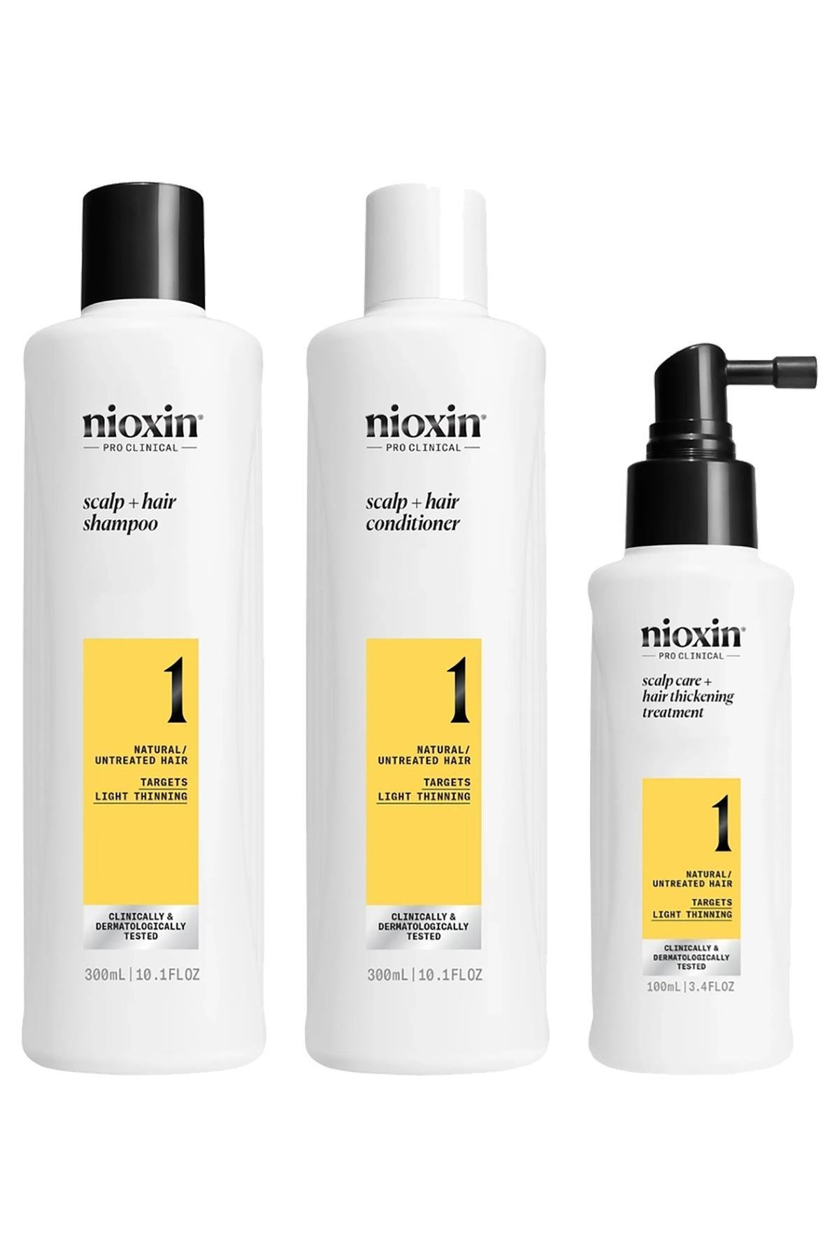 Nioxin System Kit 1 - İşlem Görmemiş Hafif İnce Saçlar İçin Kalınlaştırıcı Bakım