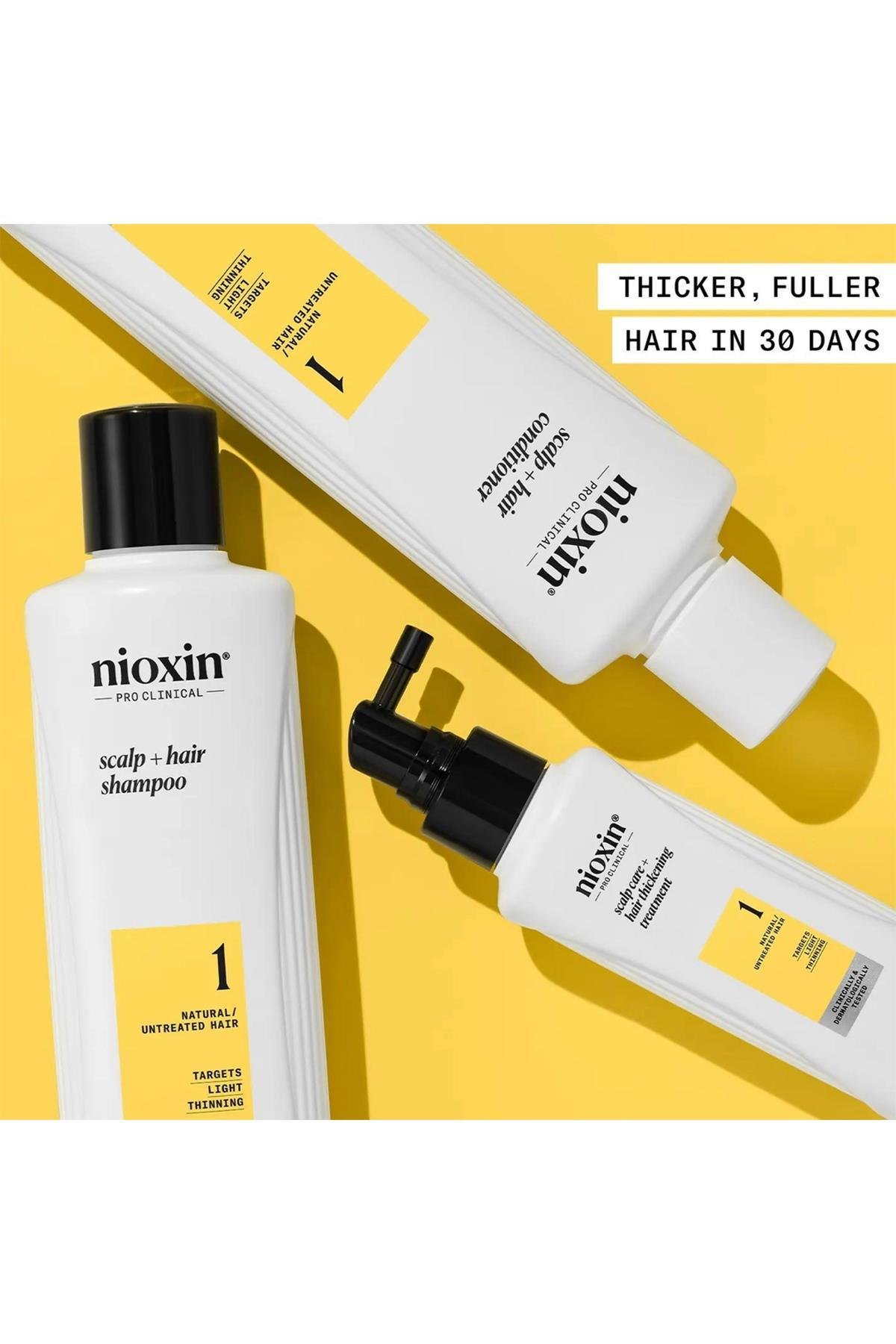 Nioxin System Kit 1 - İşlem Görmemiş Hafif İnce Saçlar İçin Kalınlaştırıcı Bakım