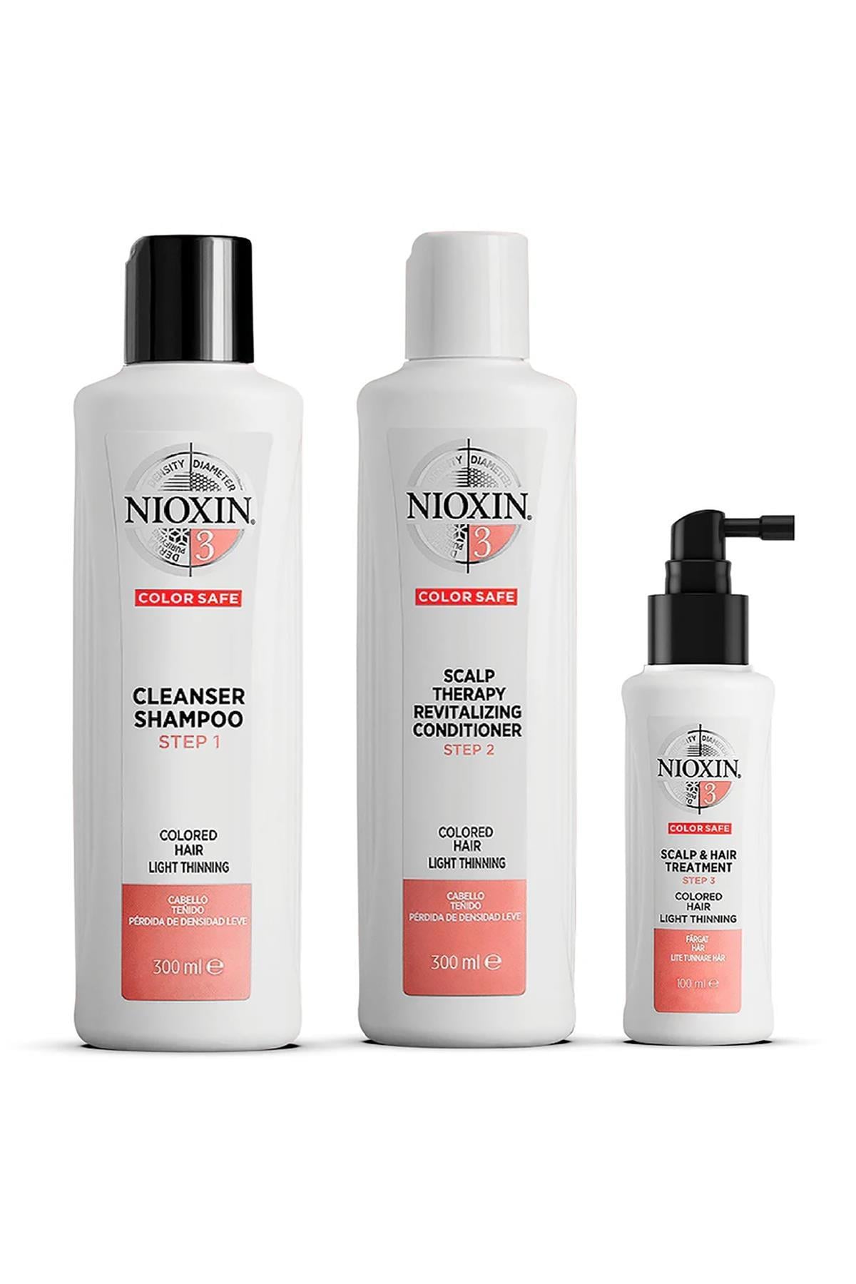 Nioxin System Kit 3 - Boyalı Hafif İnce Saçlar İçin Kalınlaştırıcı Bakım
