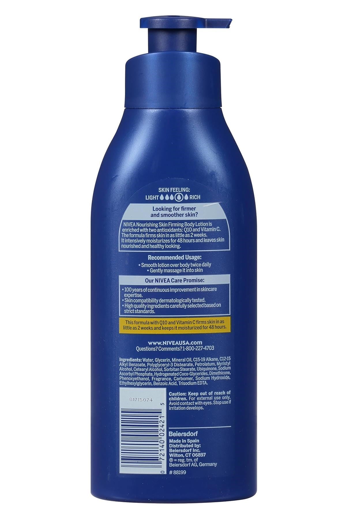 Nivea Q10 + Vitamin C Besleyici ve Sıkılaştırıcı Vücut Losyonu 500ML